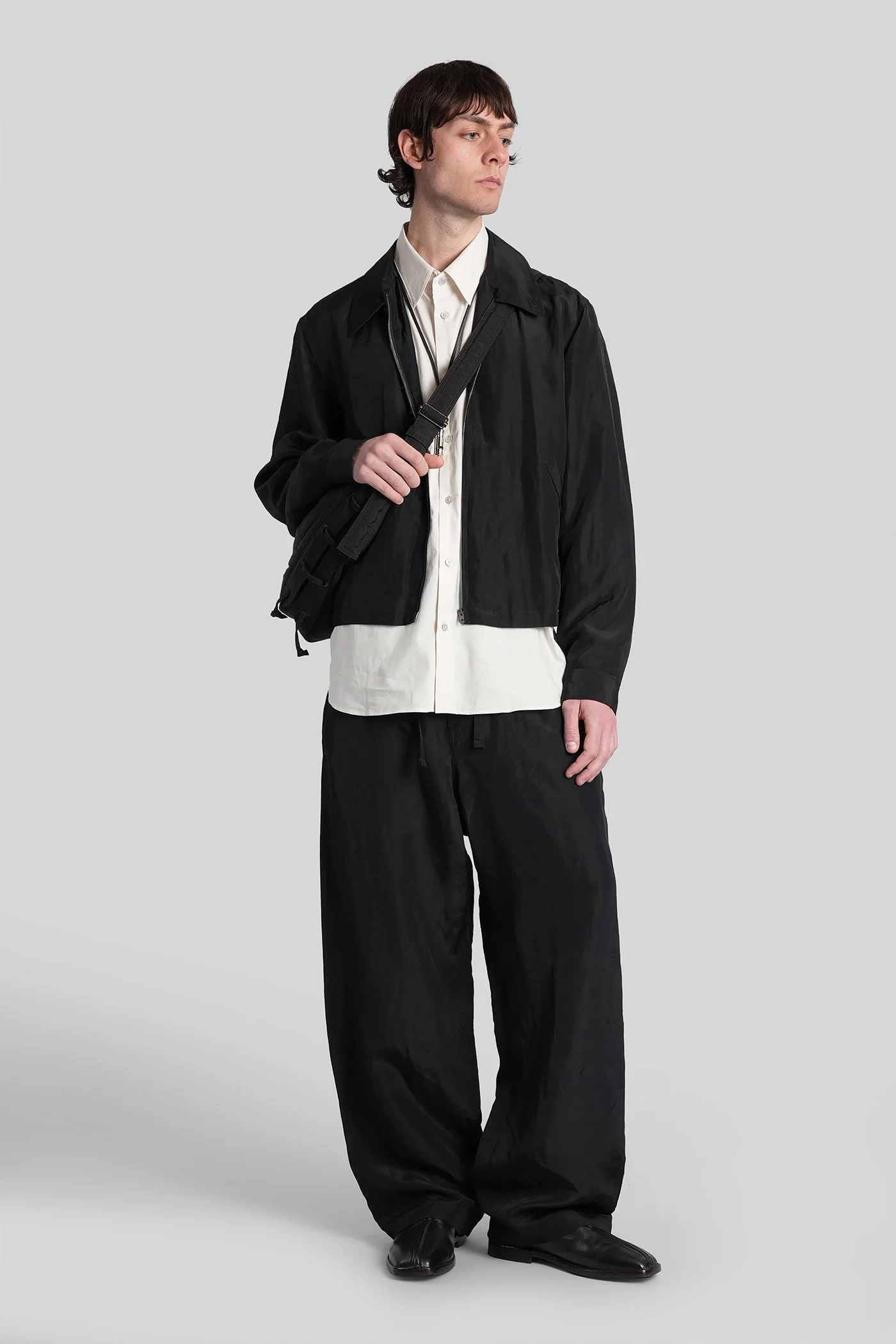Pants in black linen - Image 2
