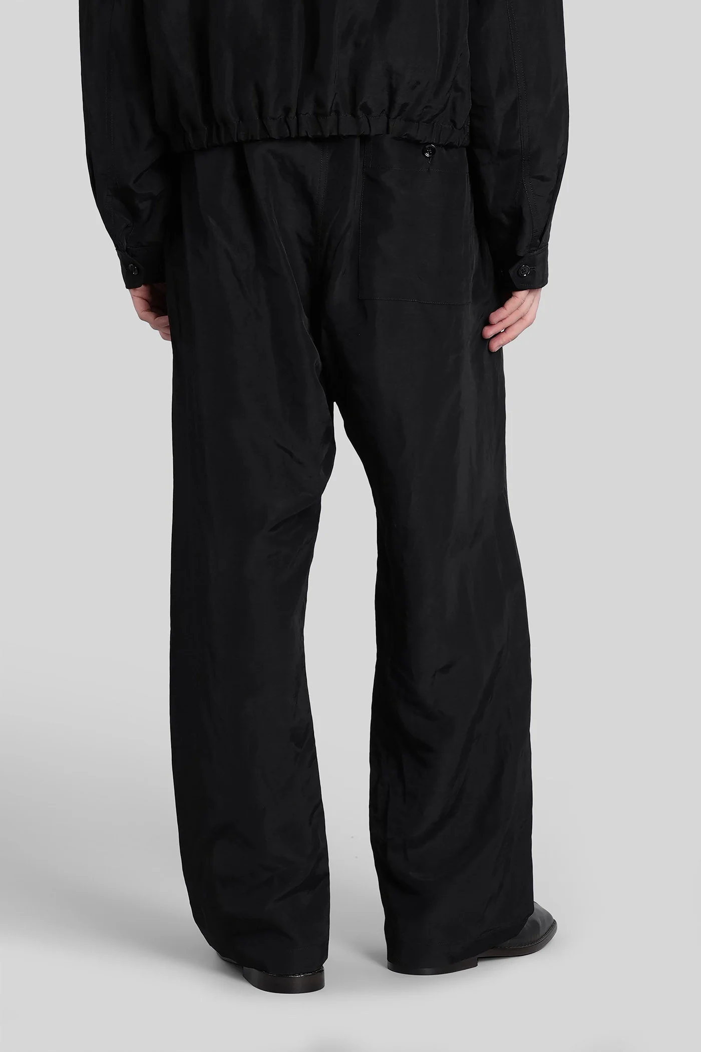 Pants in black linen - Image 3