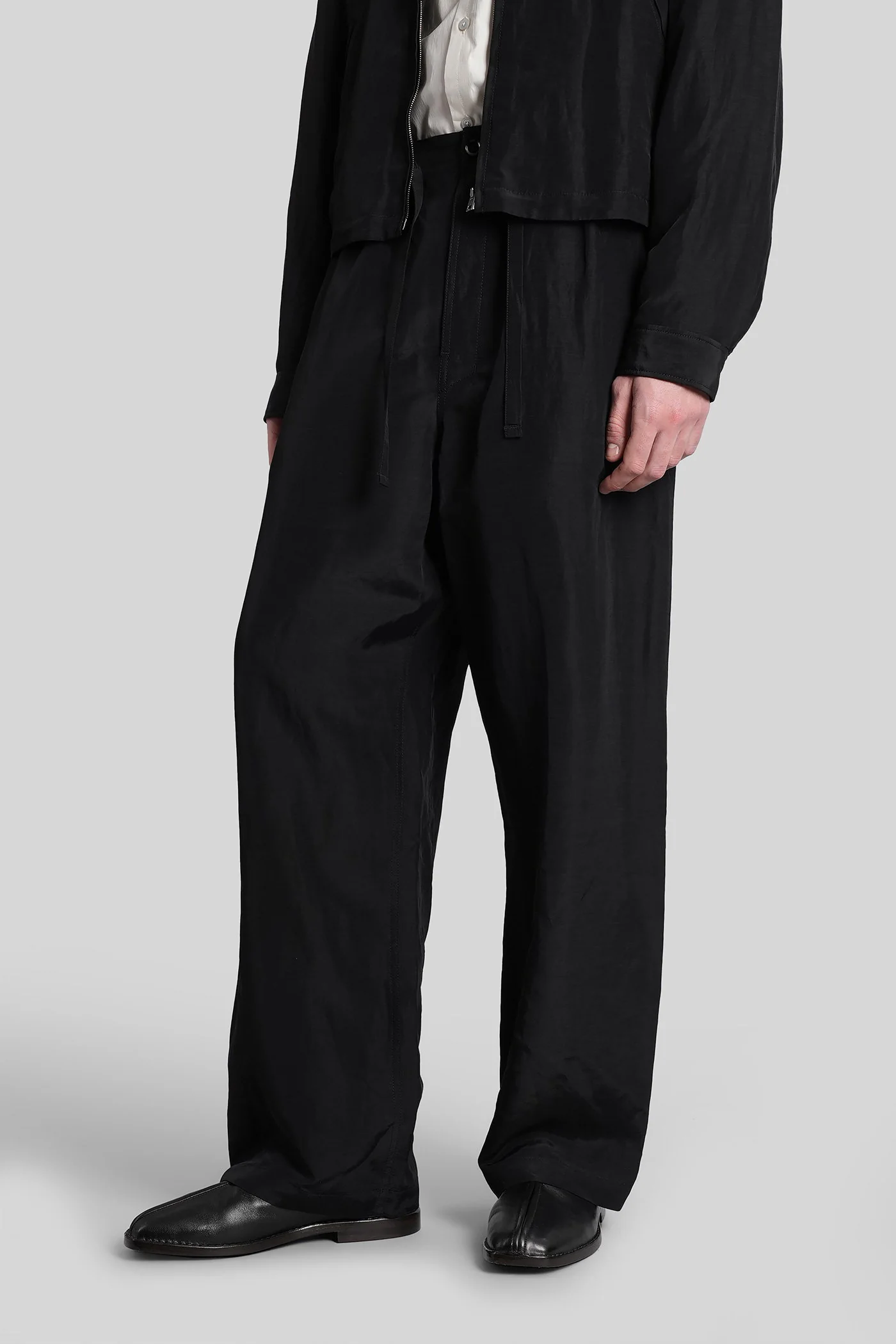 Pants in black linen - Image 4