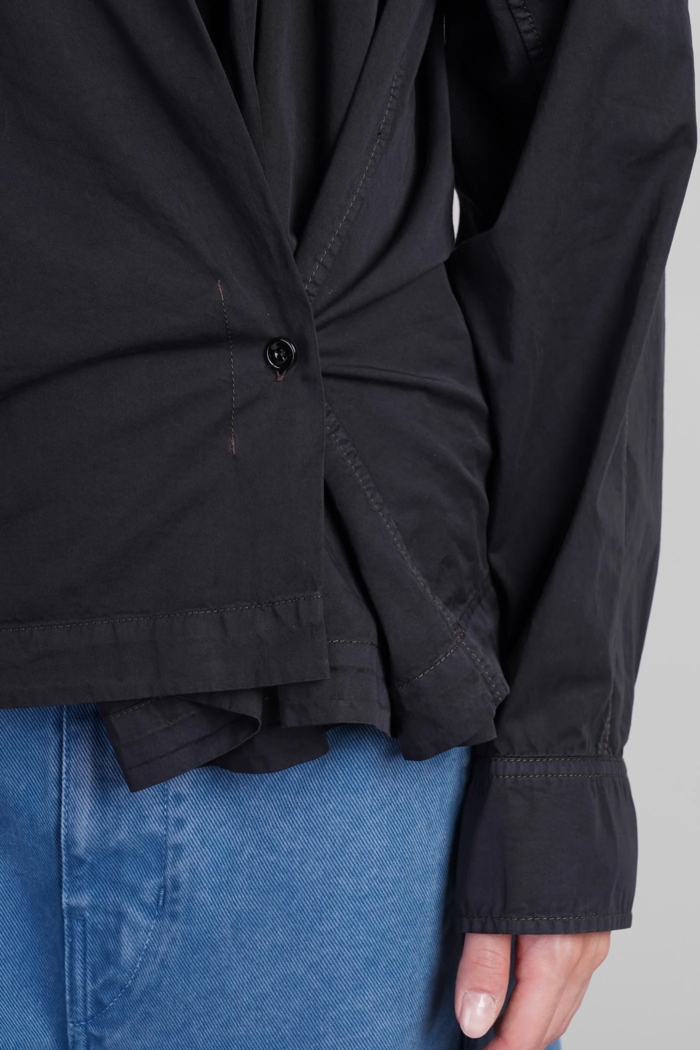 Shirt in black cotton - Image 5