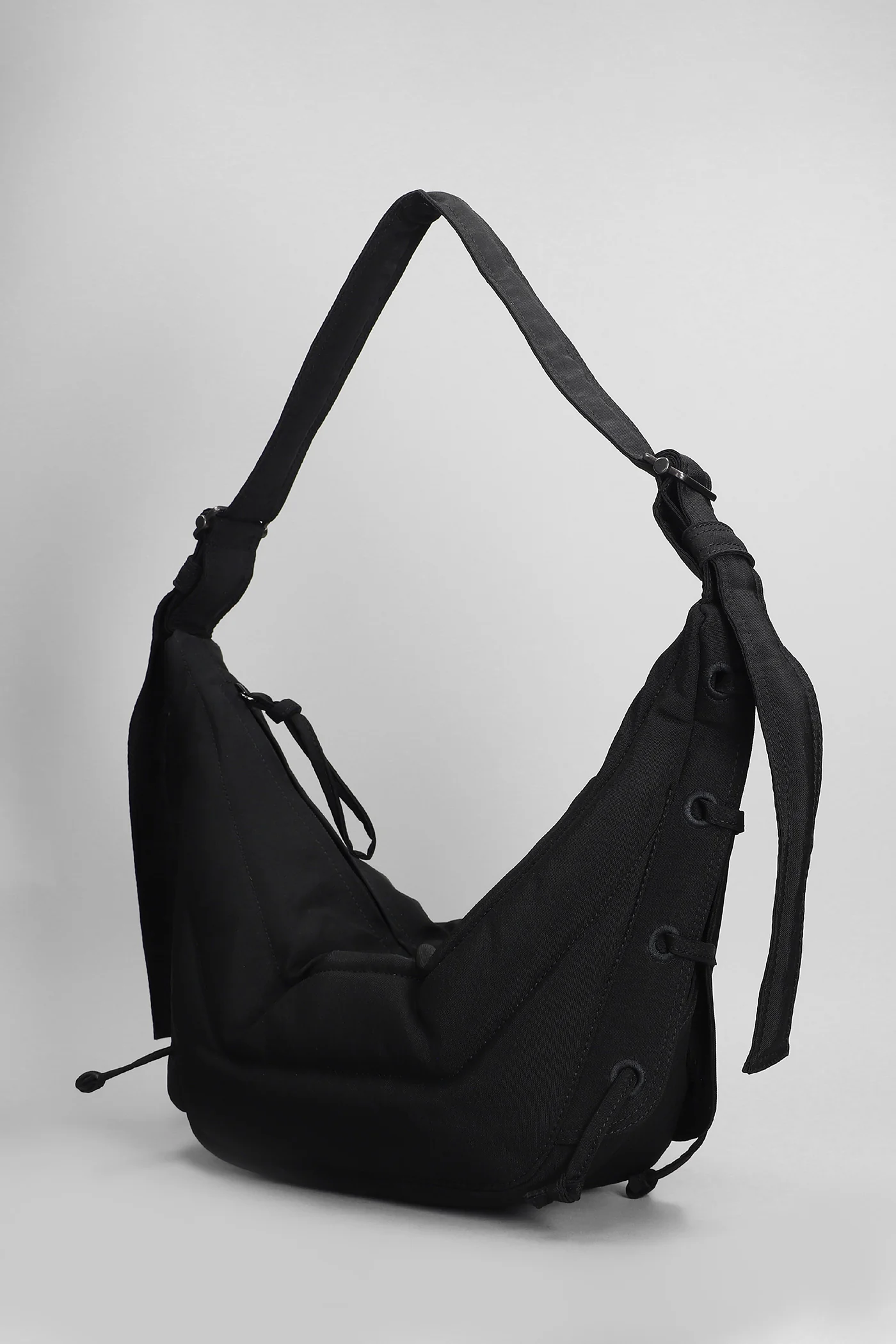 Small soft game Shoulder bag in black polyamide - Image 2
