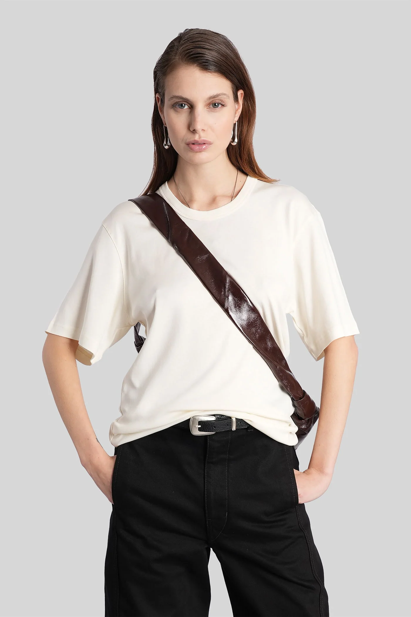 T-Shirt in beige cotton
