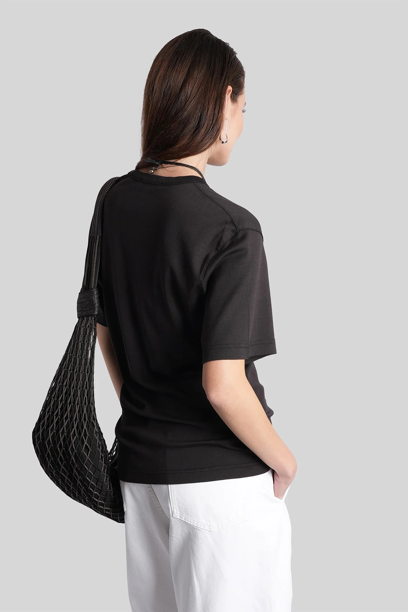 T-Shirt in black cotton - Image 3