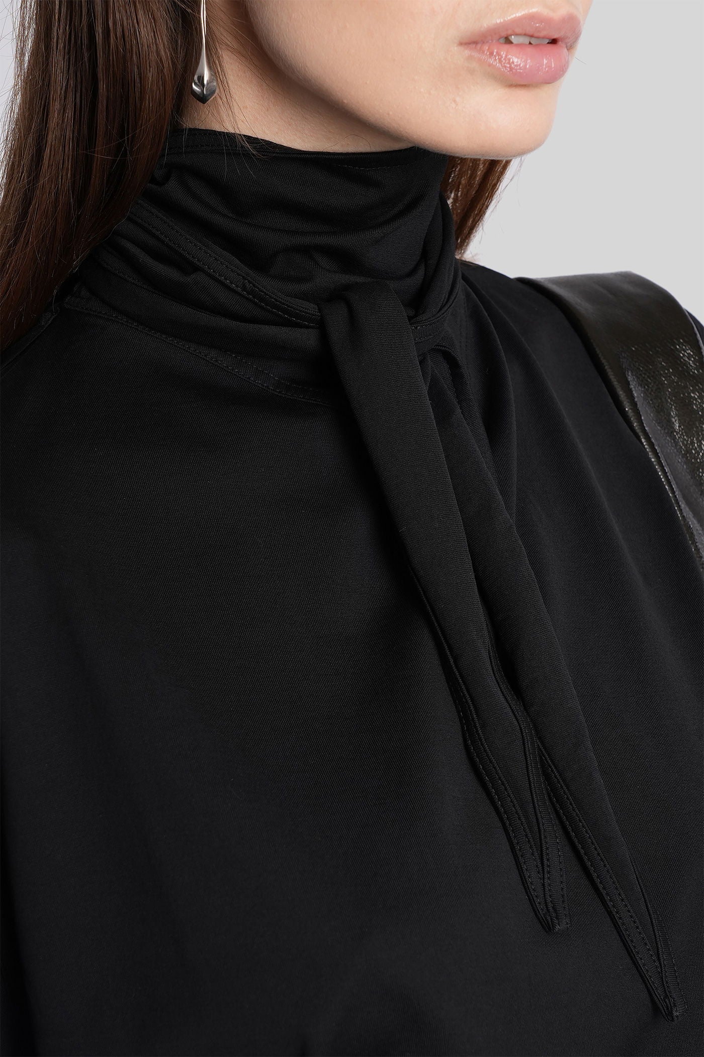 T-Shirt in black cotton - Image 4