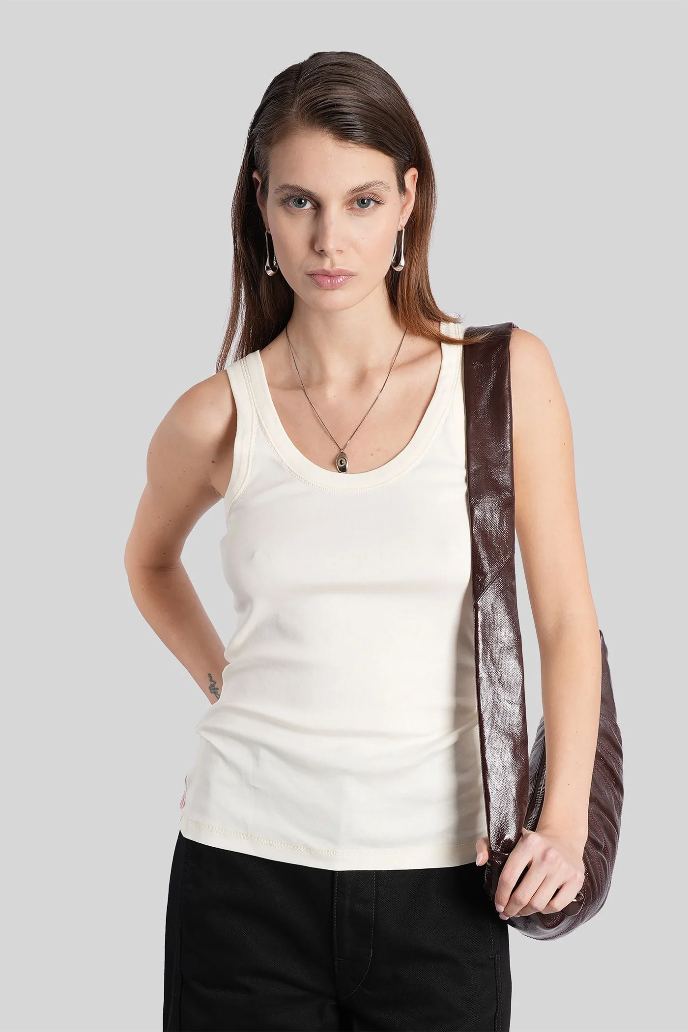 Topwear in beige cotton