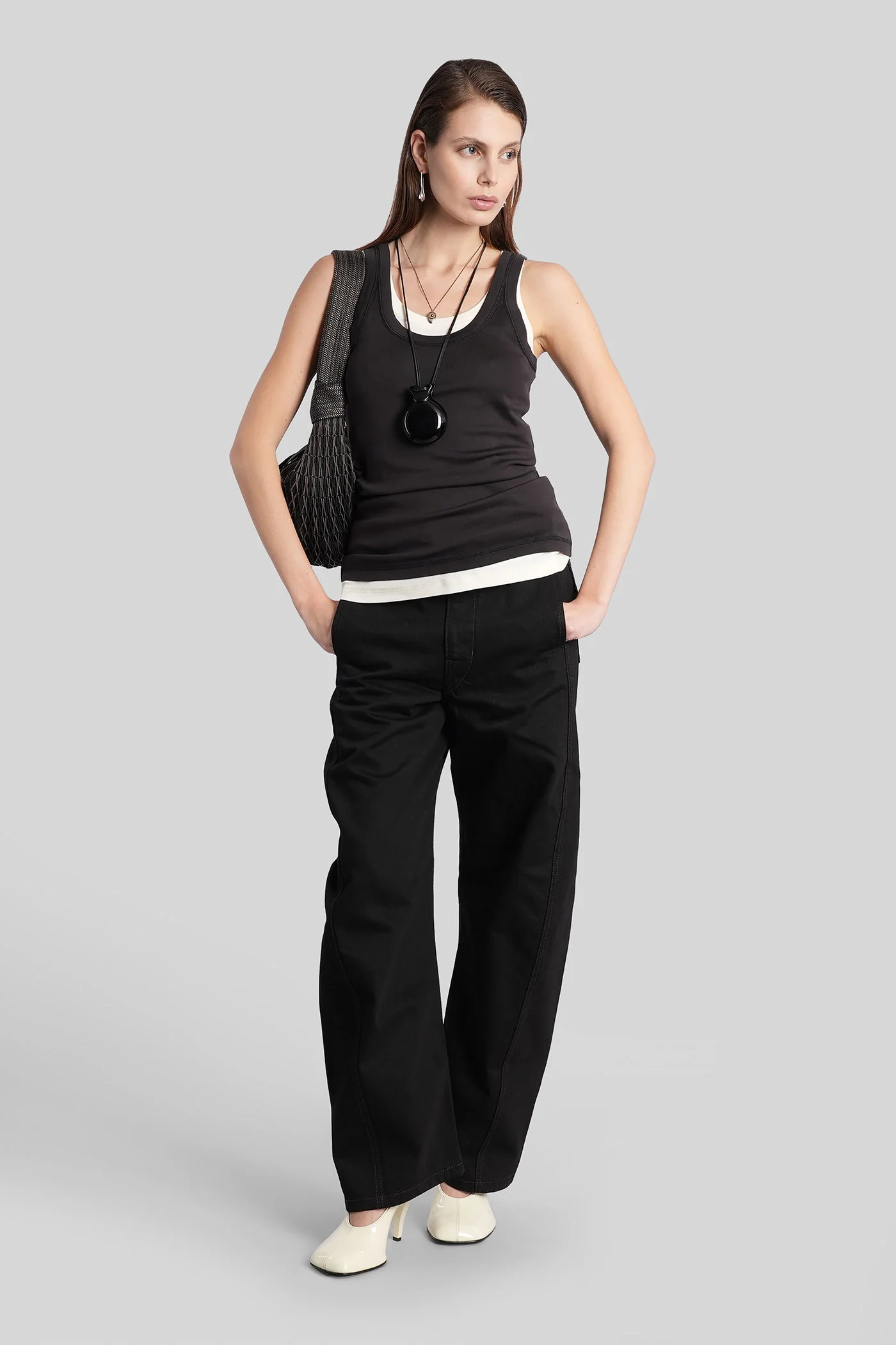 Topwear in black cotton - Image 17