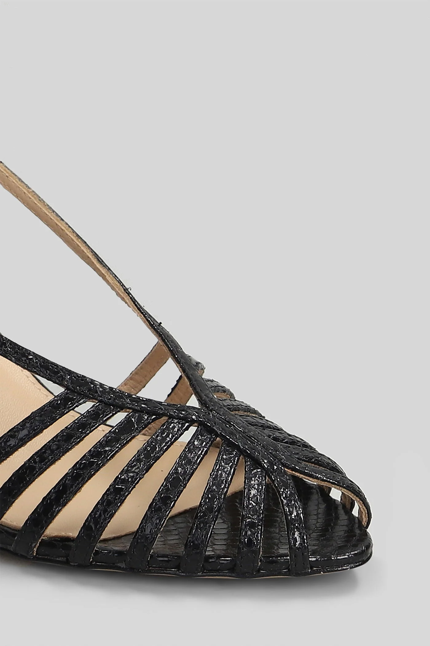 Agata 65 Sandals in black leather - Image 5