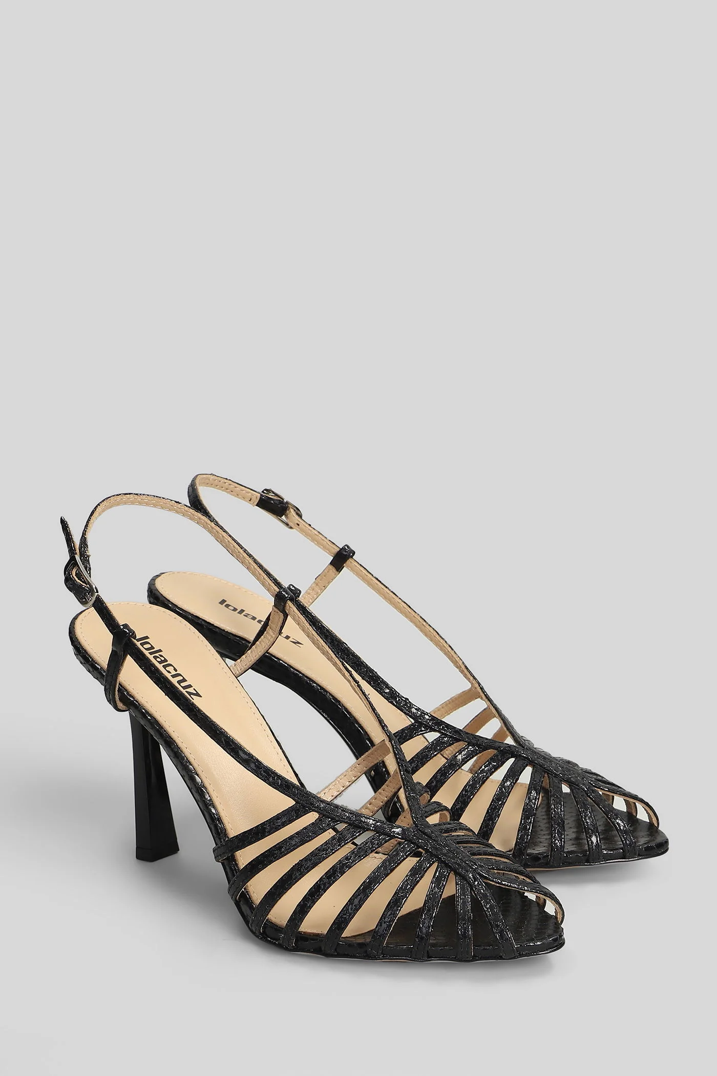 Agata Sandal 95 Sandals in black leather - Image 2