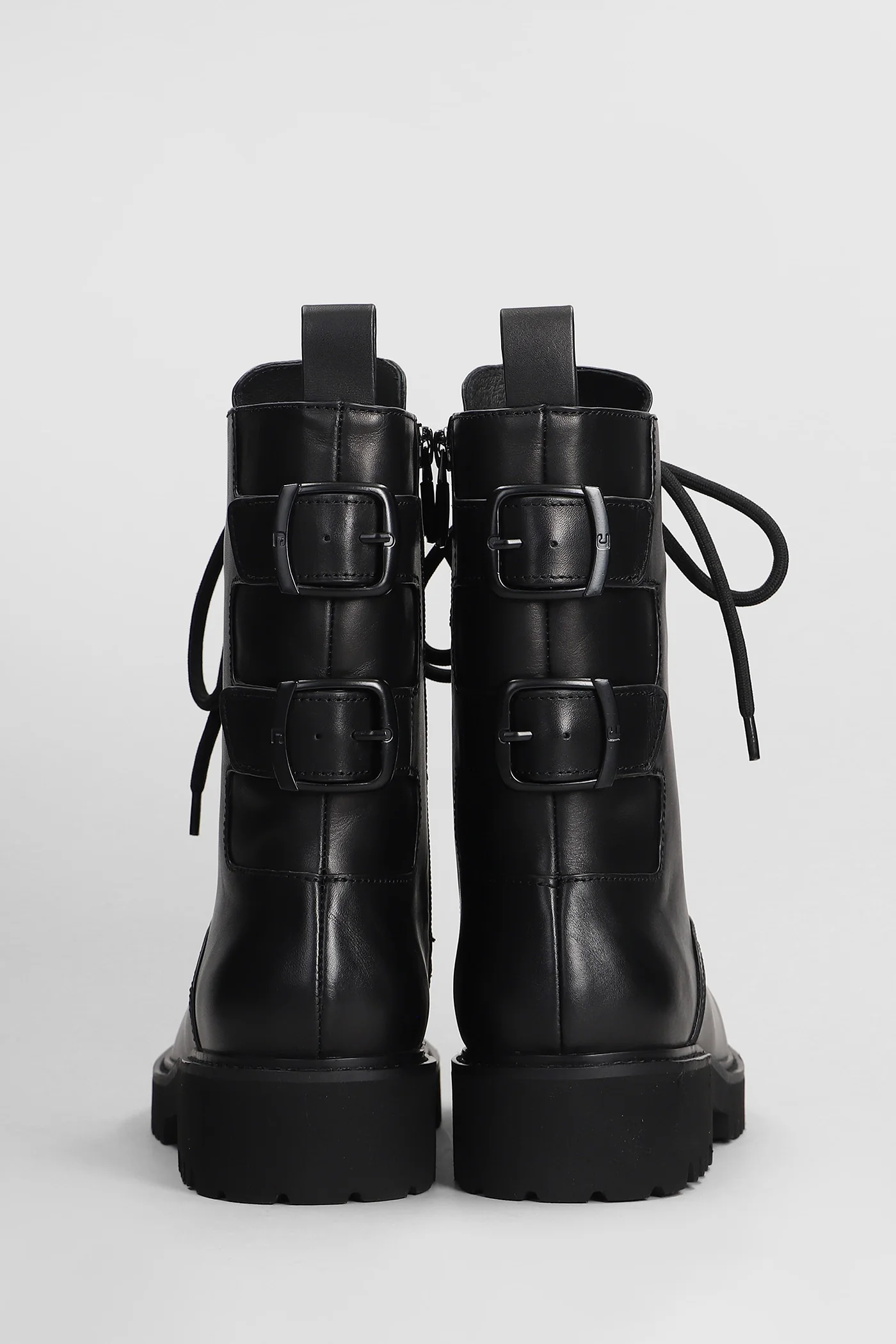 Asia Combat boots in black leather - Image 4