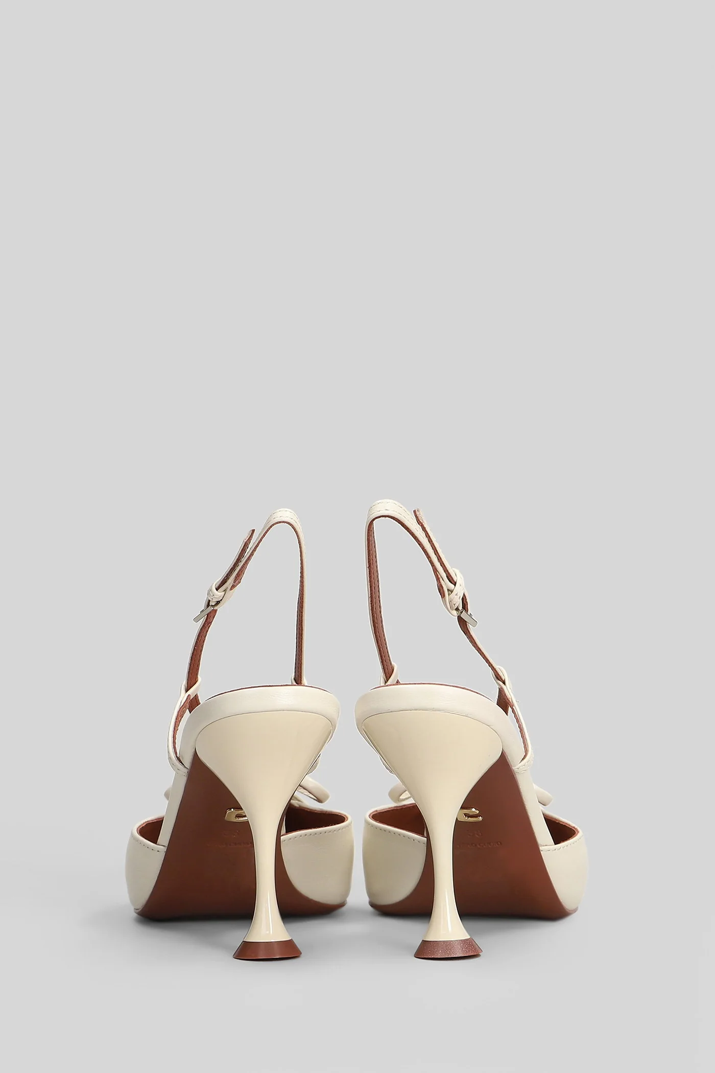 Audrey Pump 80 Pumps in beige leather - Image 4