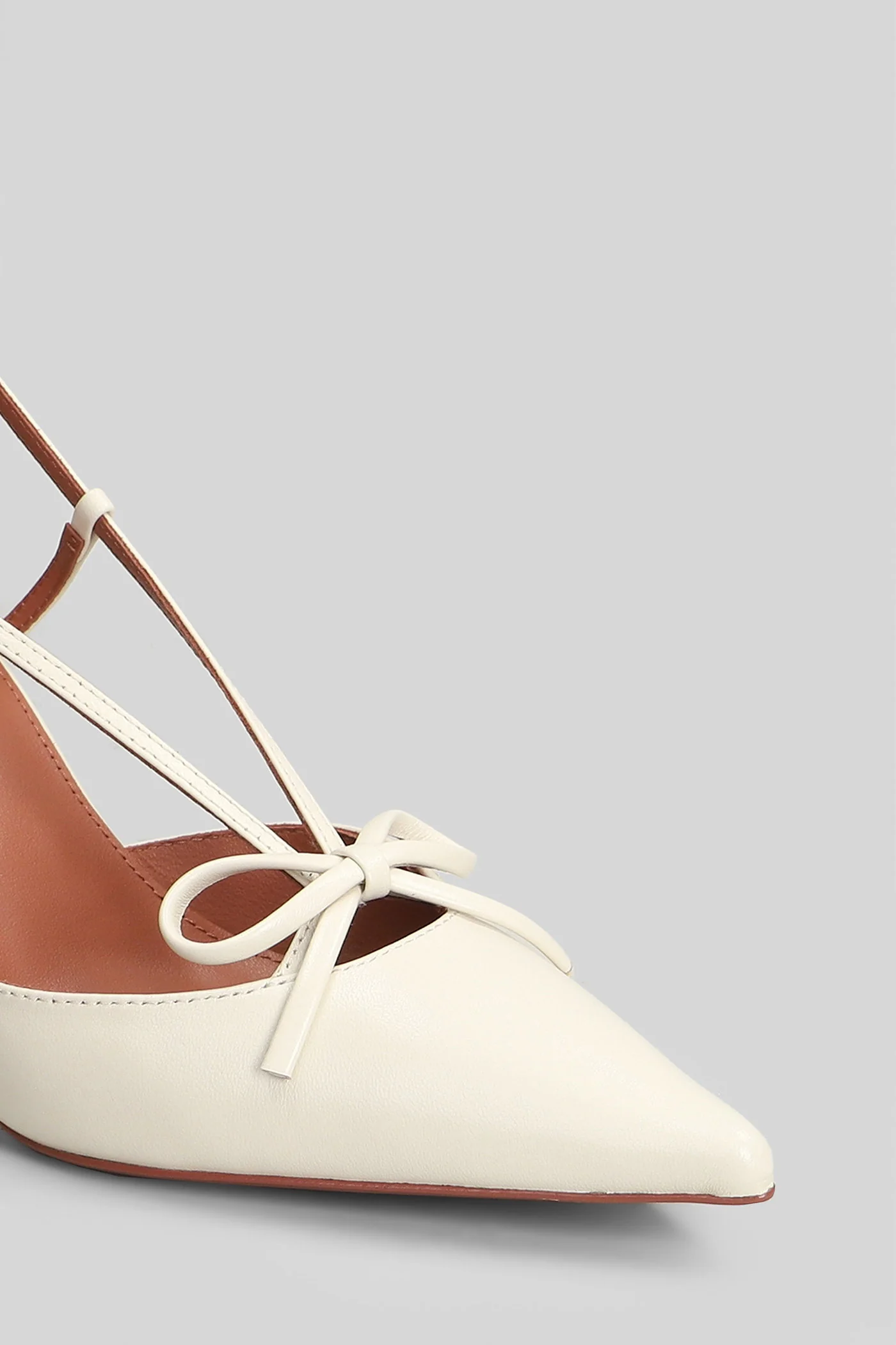 Audrey Pump 80 Pumps in beige leather - Image 5