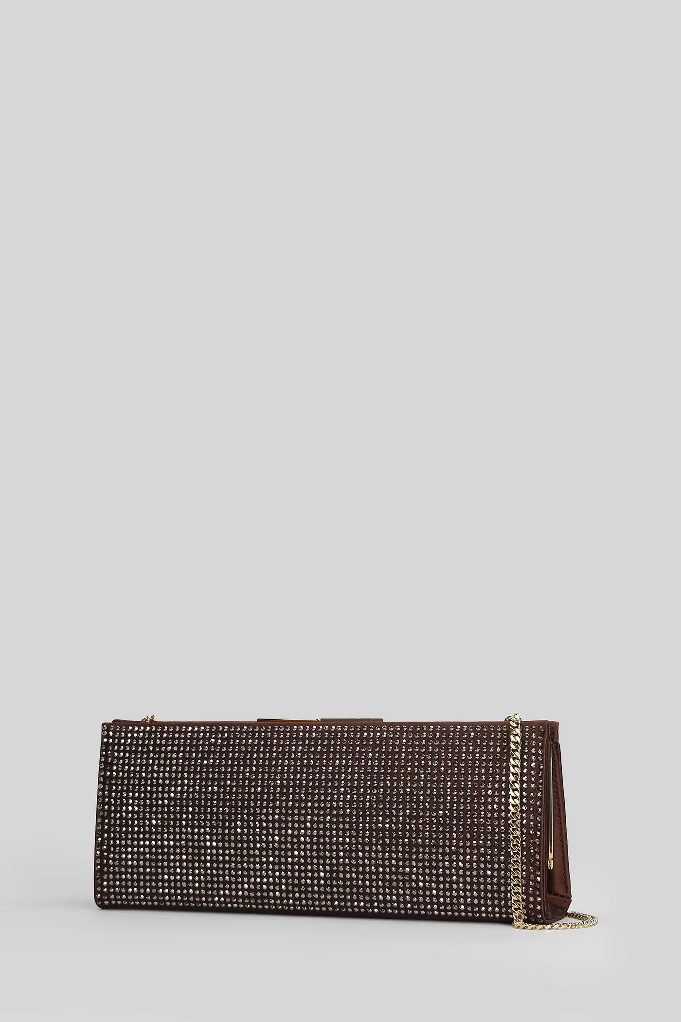 Clutch in brown leather - Image 2