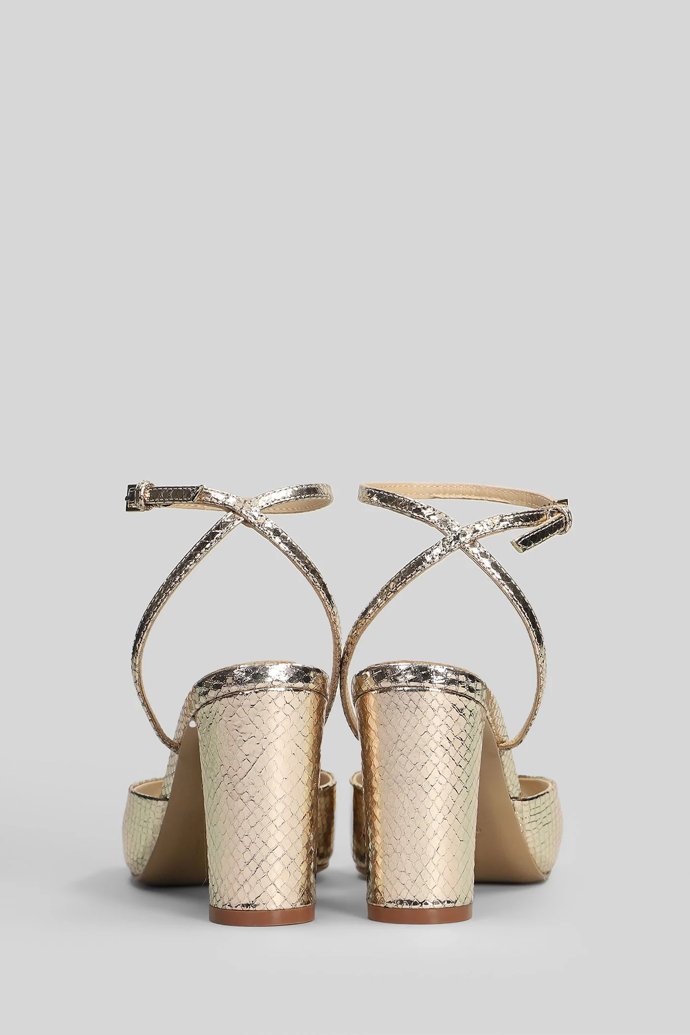 Delila 85 Sandals in platinum leather - Image 4