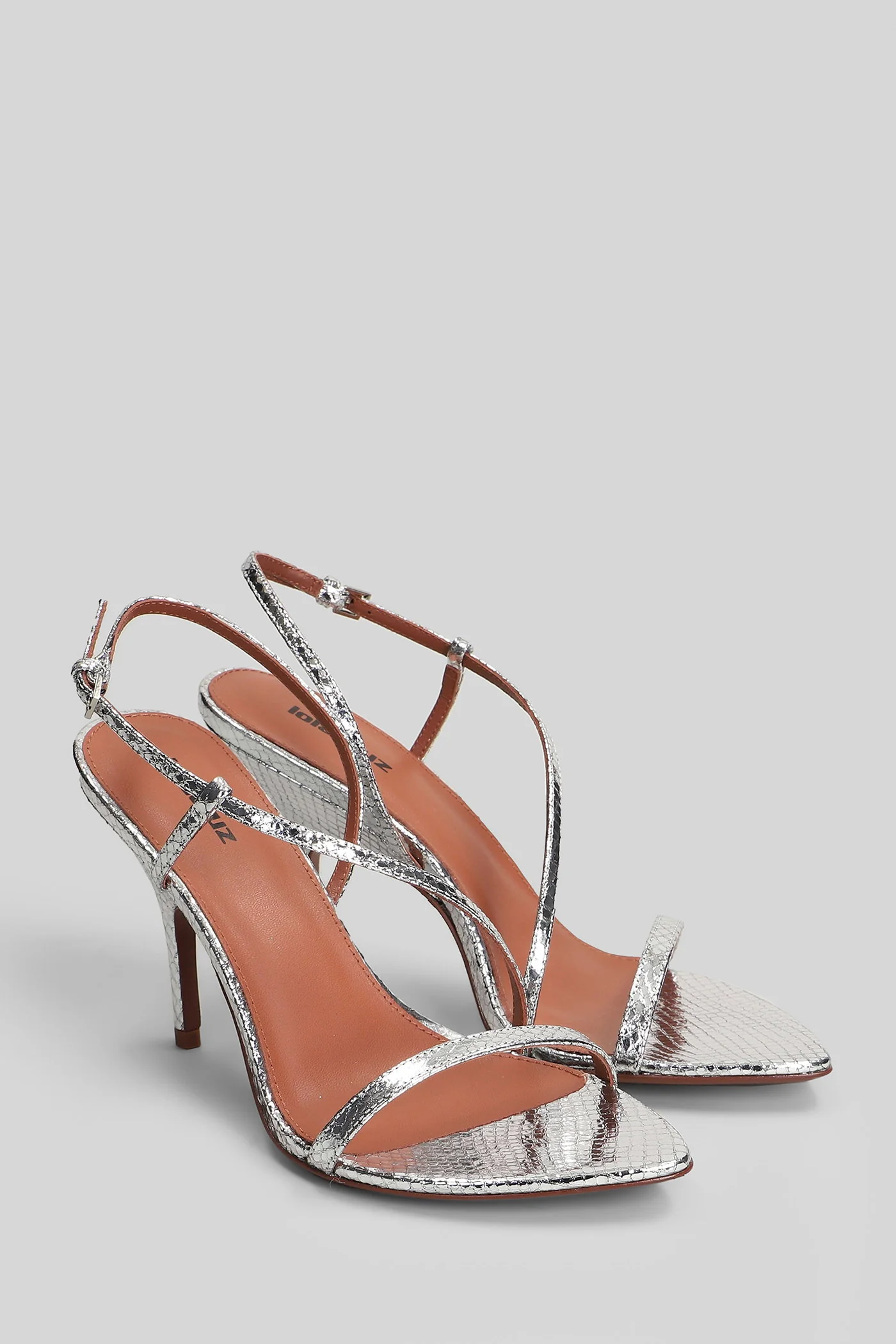 Francesca 95 Sandals in silver leather - Image 2
