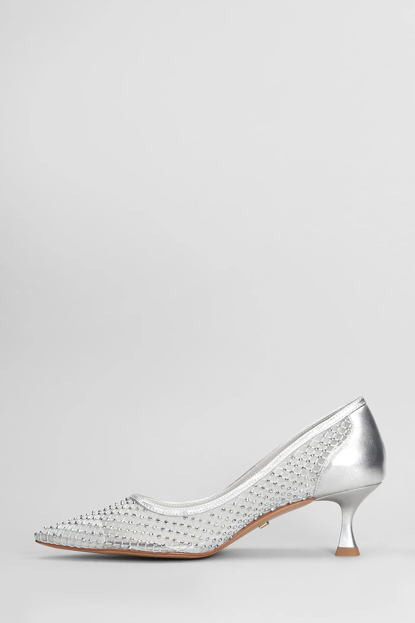Gilda Pump 55 Pumps in silver leather - Image 3