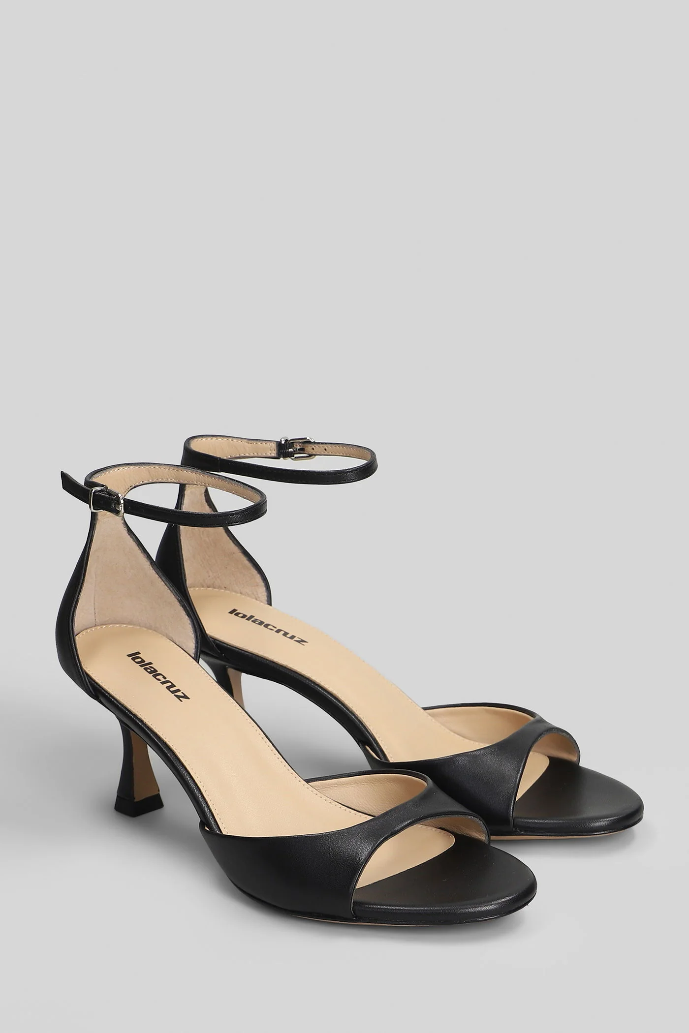 Kumala 65 Sandals in black leather - Image 2