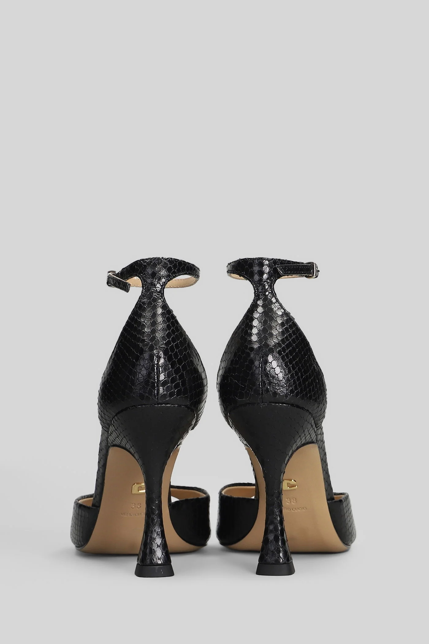 Kumala 95 Sandals in black leather - Image 4