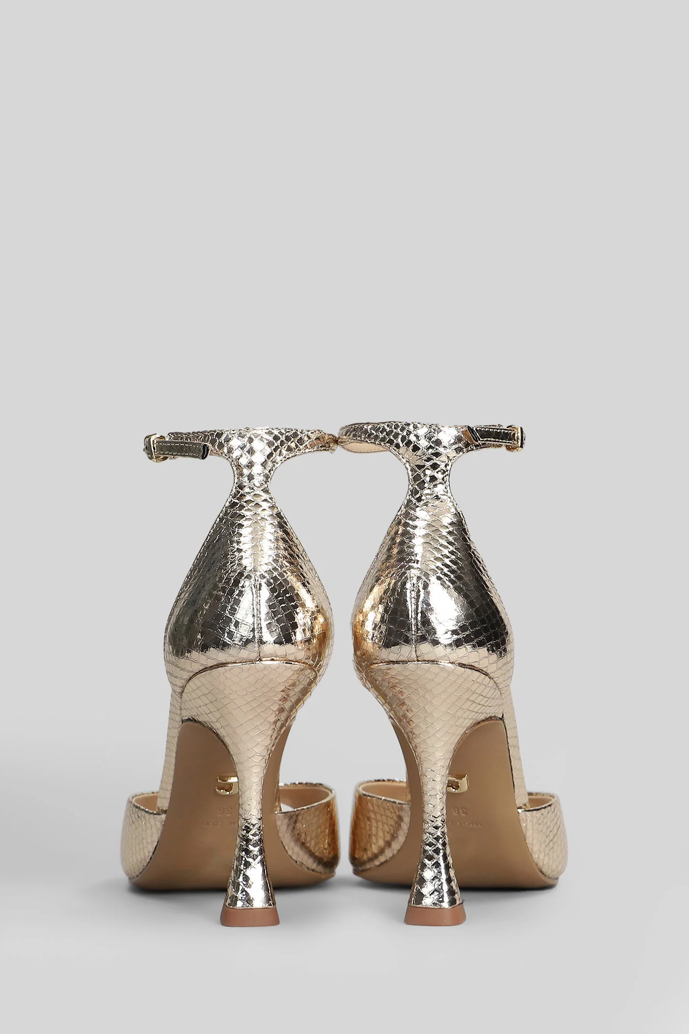 Kumala 95 Sandals in platinum leather - Image 4