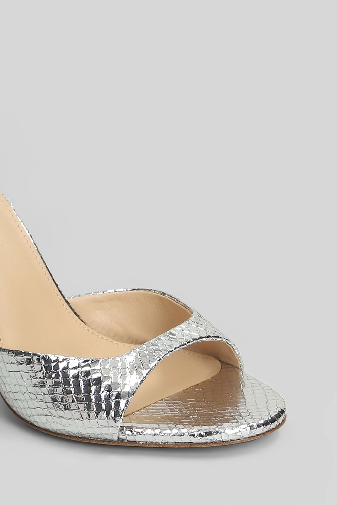 Kumala 95 Sandals in silver leather - Image 5
