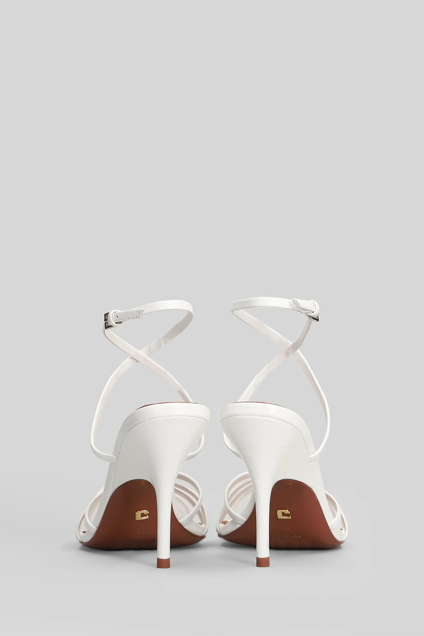 Raquelle 90 Sandals in white leather - Image 4