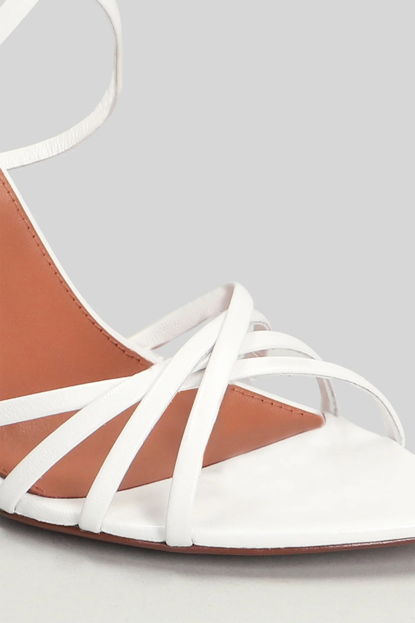 Raquelle 90 Sandals in white leather - Image 5