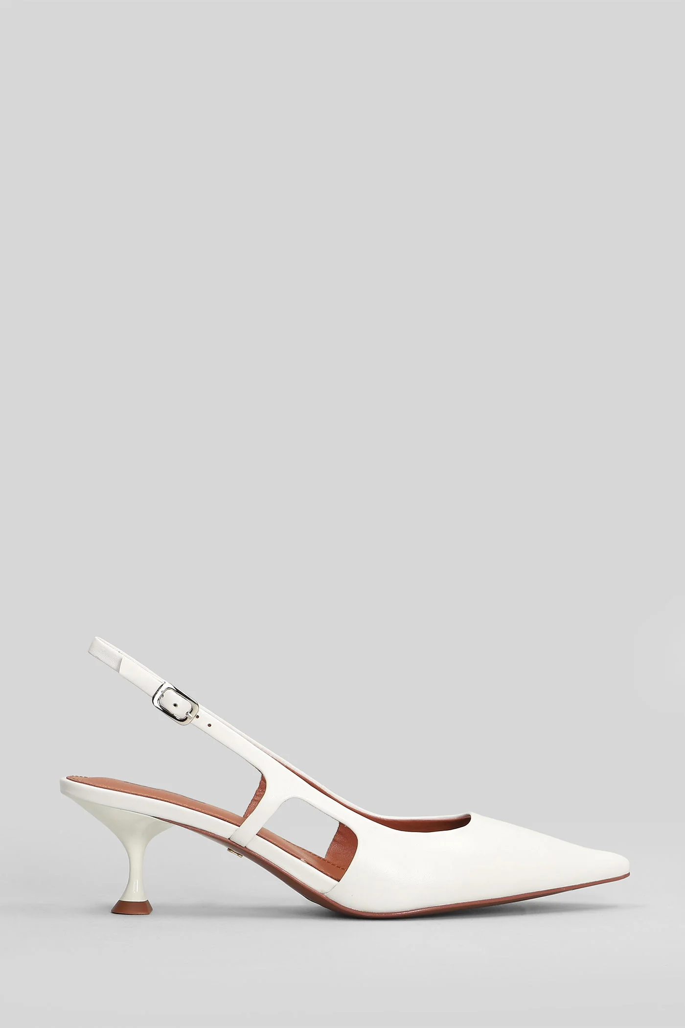 Rhina Pump 55 Pumps in white leather