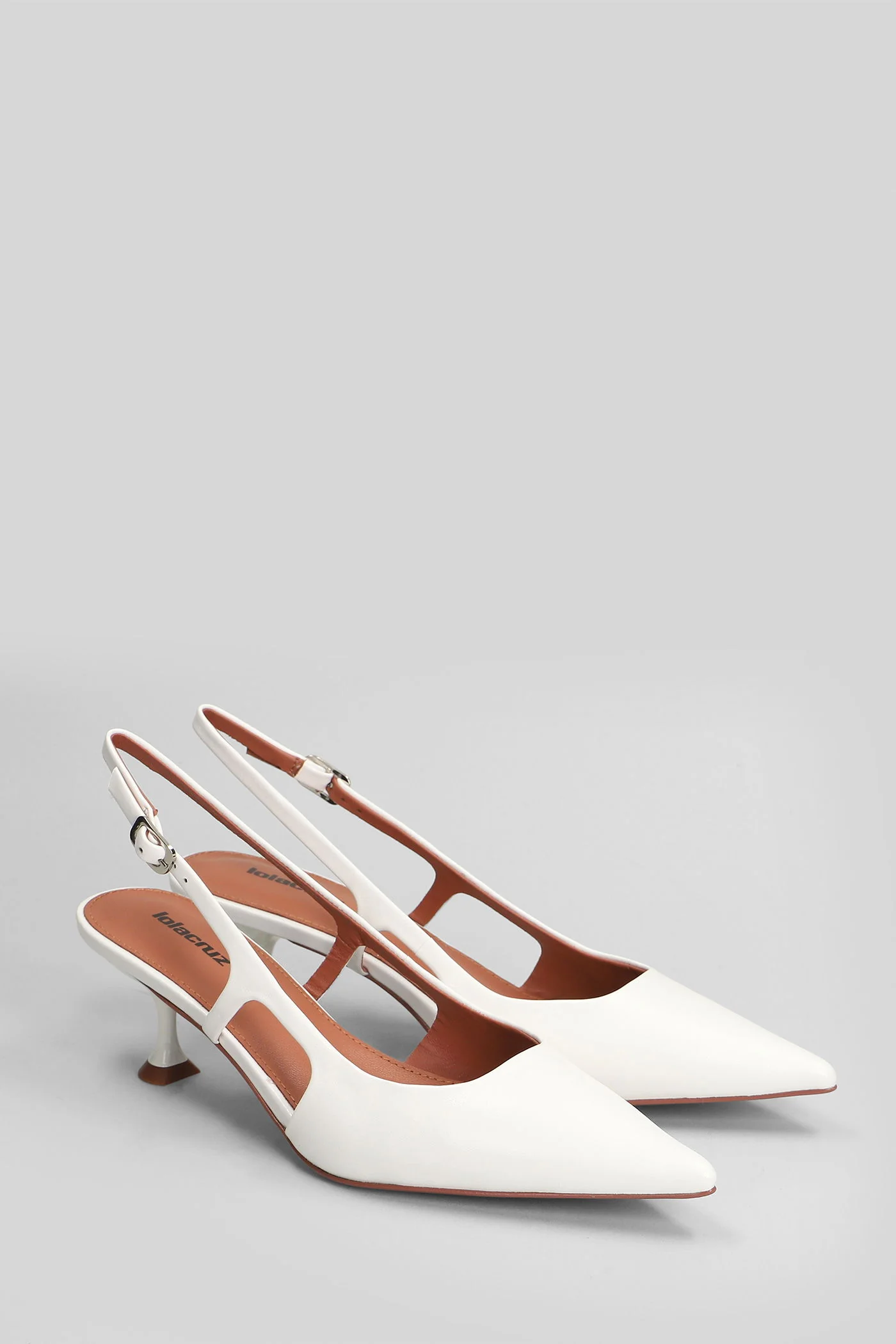 Rhina Pump 55 Pumps in white leather - Image 2
