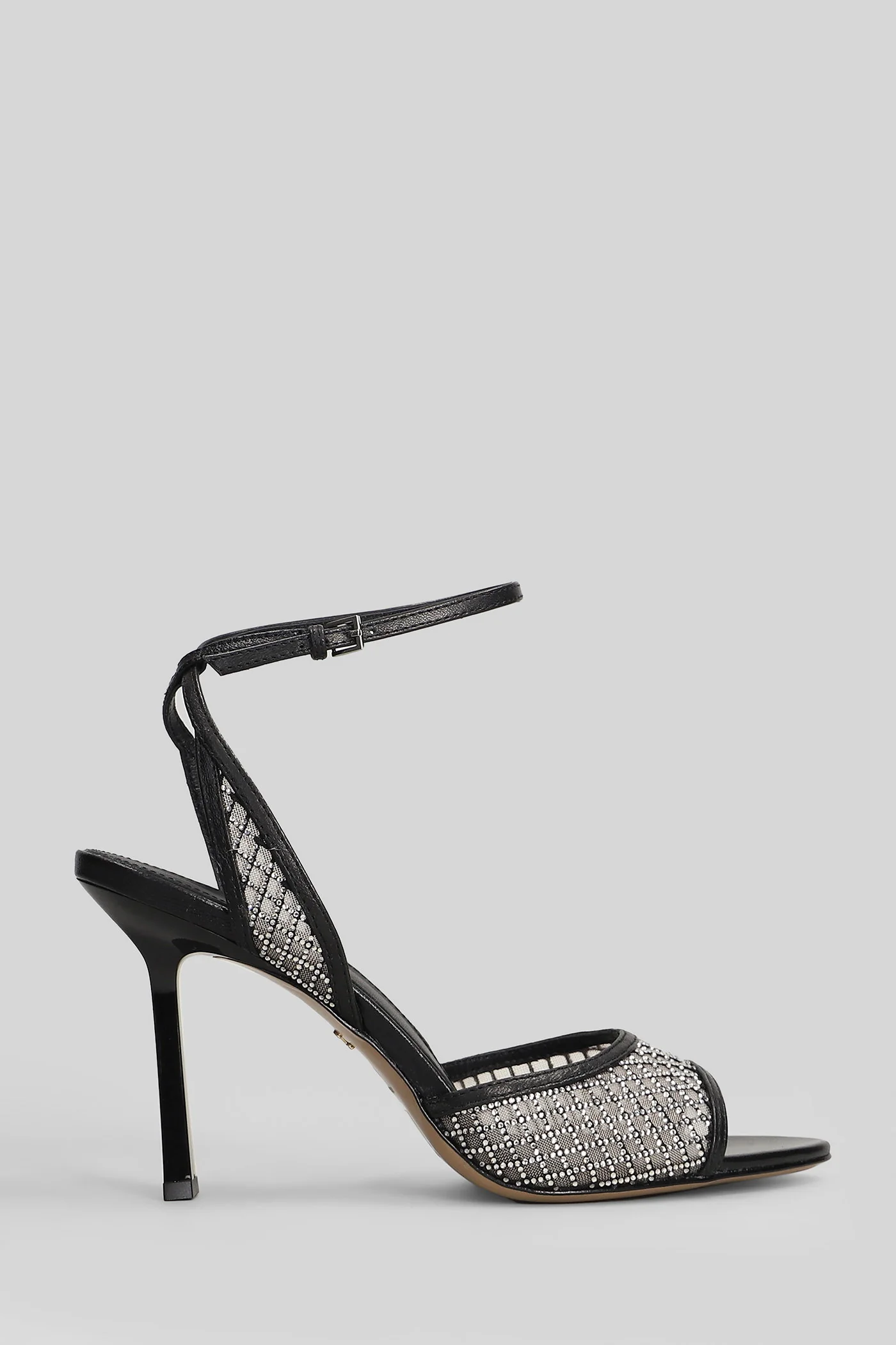Ruby 95 Sandals in black leather