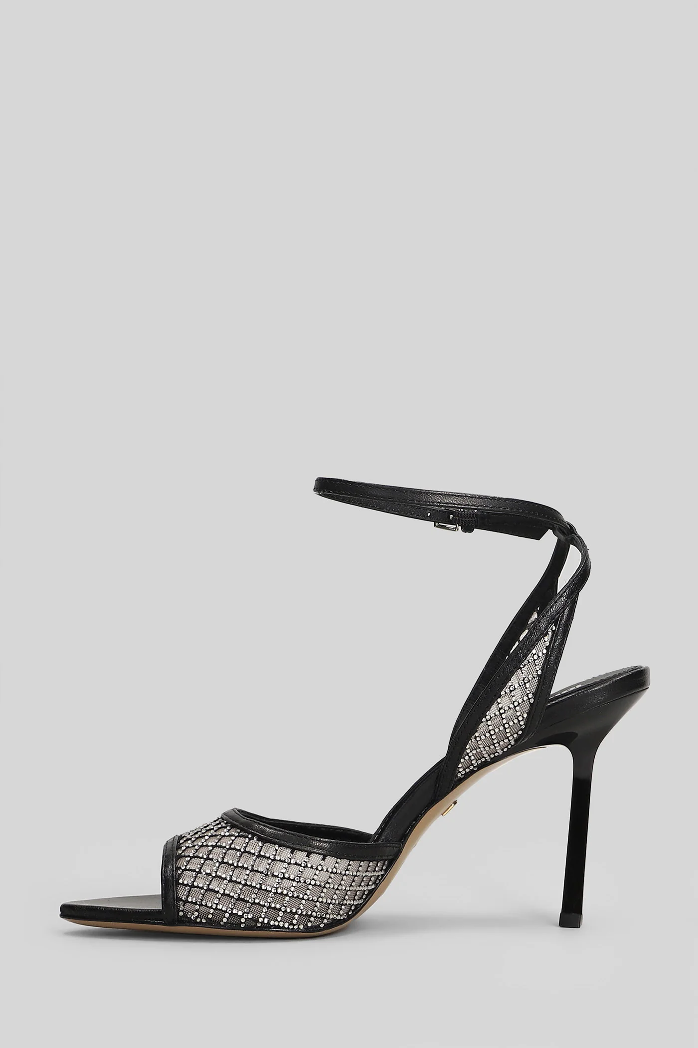 Ruby 95 Sandals in black leather - Image 3