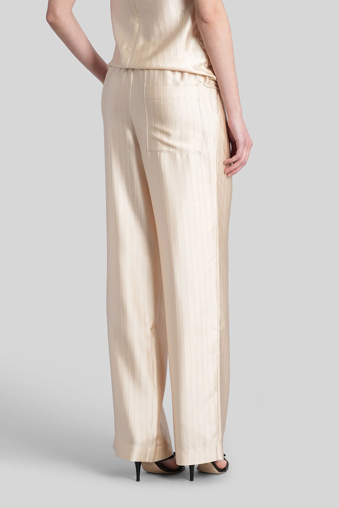 Kadala Pants in beige viscose - Image 3