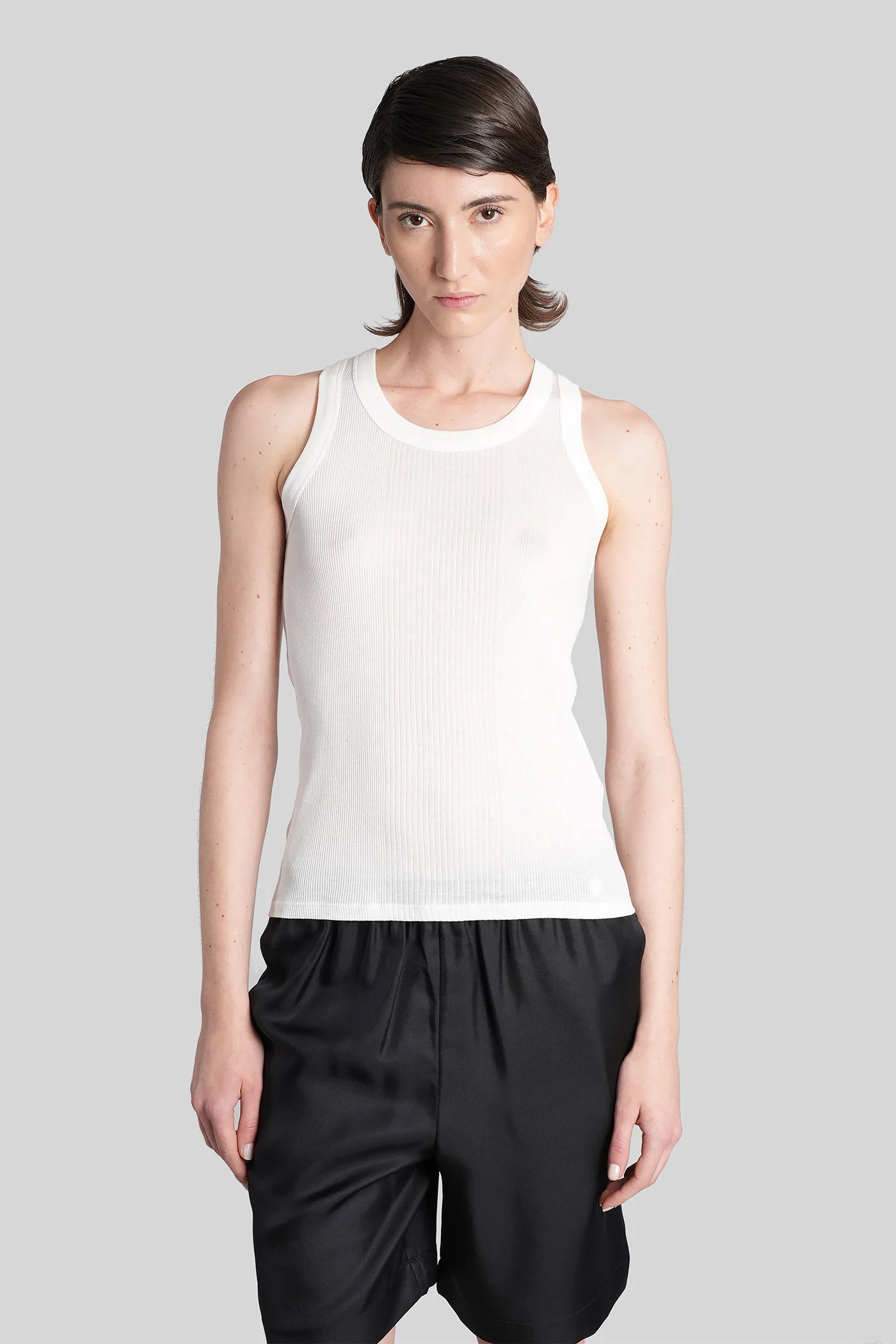 Limba lds tank Top in white cotton
