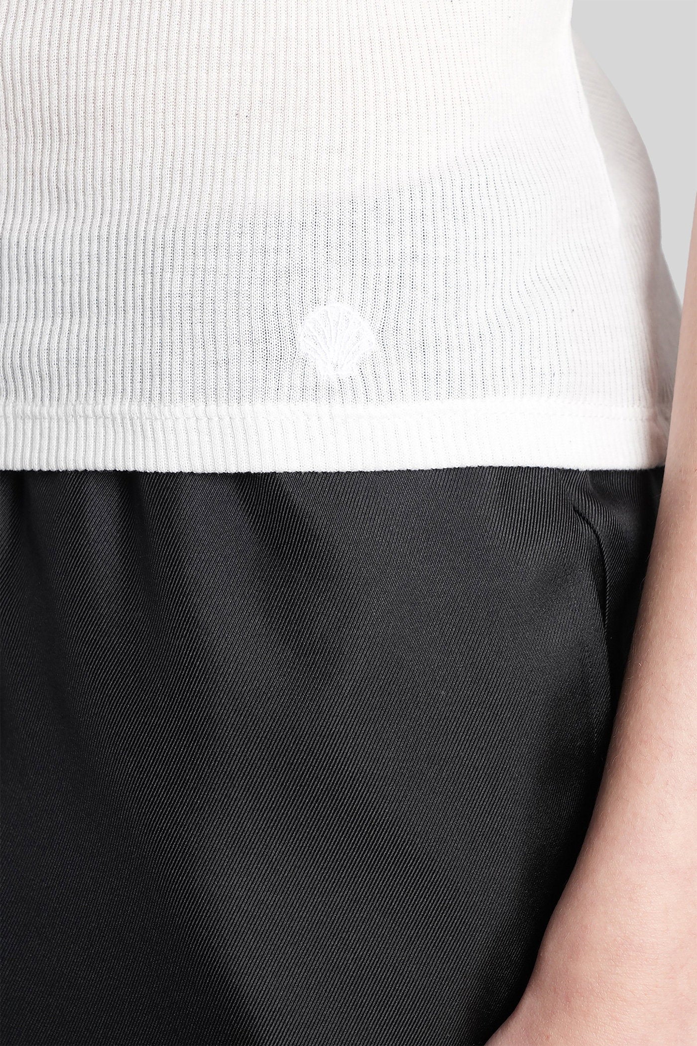 Limba lds tank Top in white cotton - Image 5