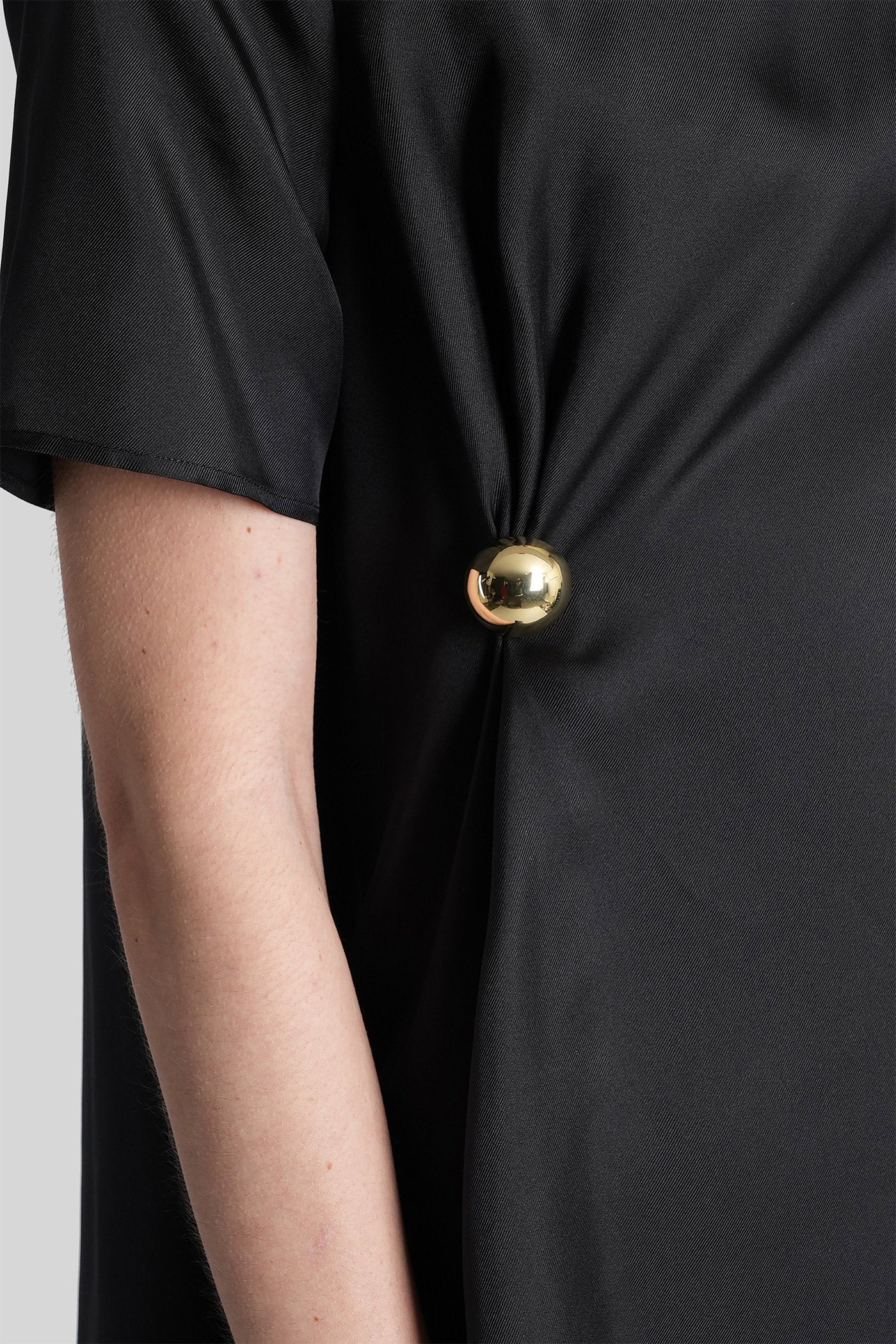 Madea Topwear in black silk - Image 5