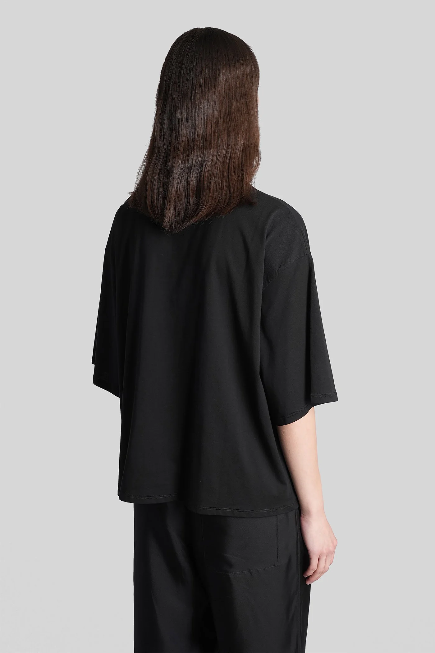 Osis T-Shirt in black cotton - Image 3