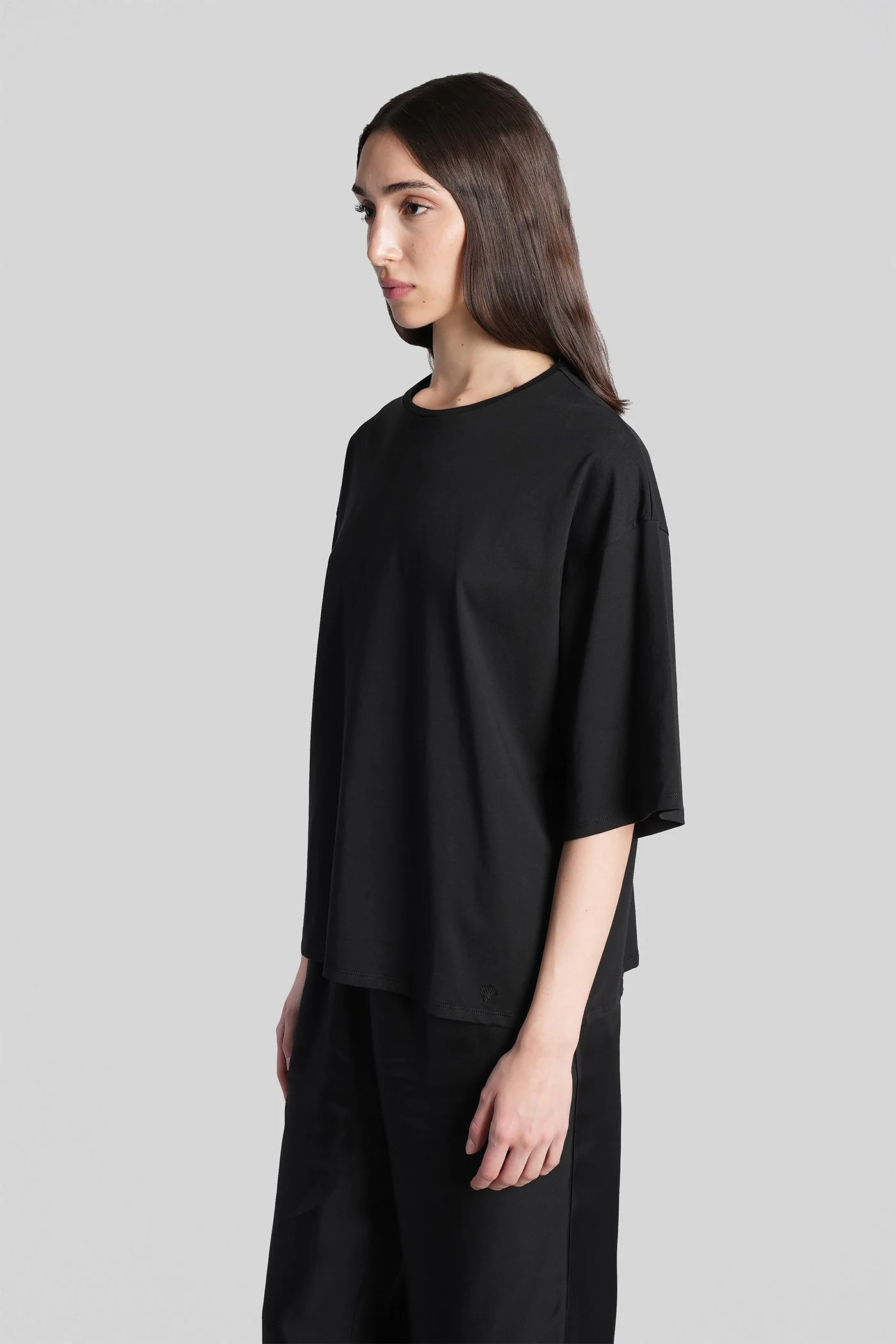 Osis T-Shirt in black cotton - Image 4