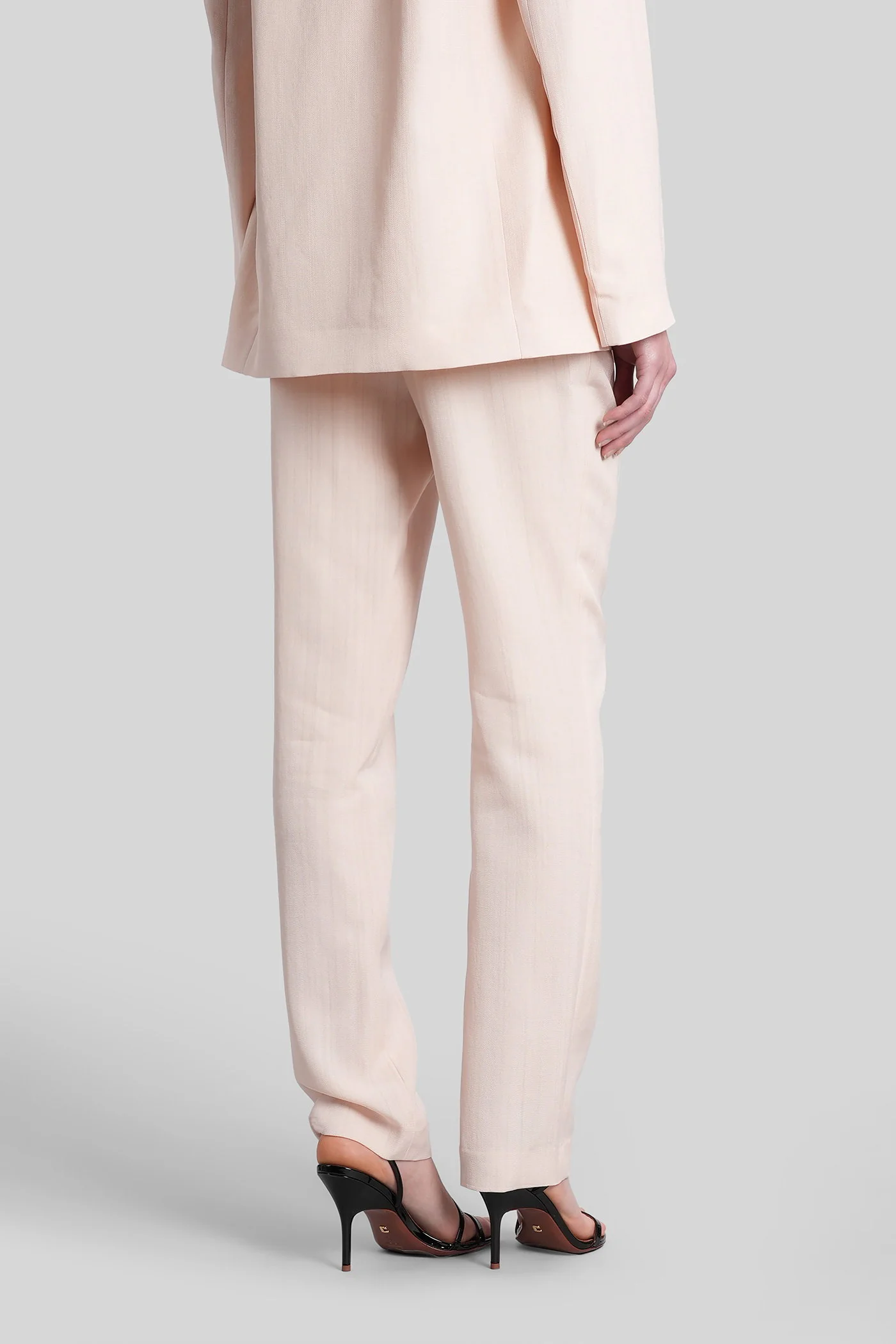 Scot Pants in rose-pink viscose - Image 3