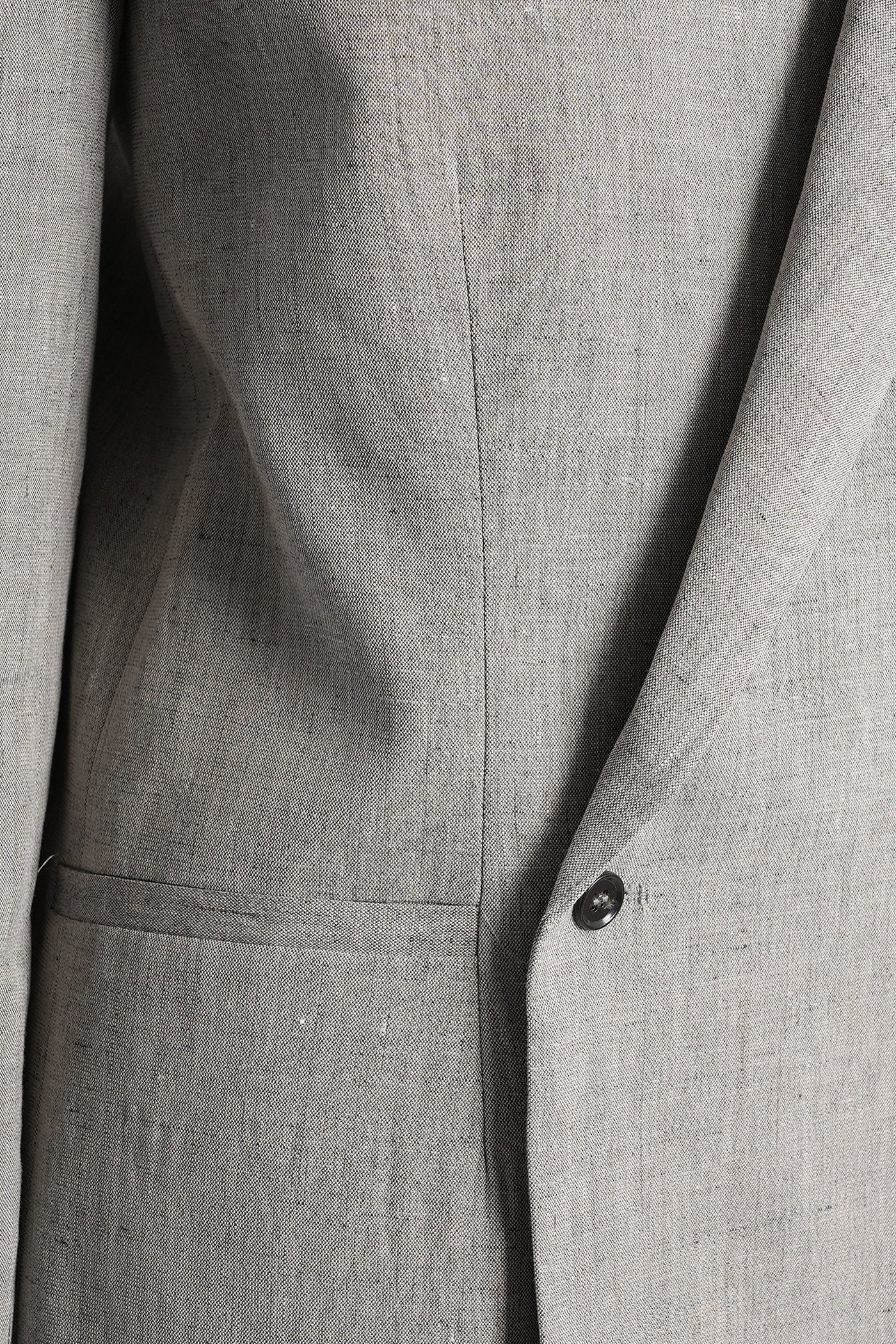 Suna Blazer in grey linen - Image 5