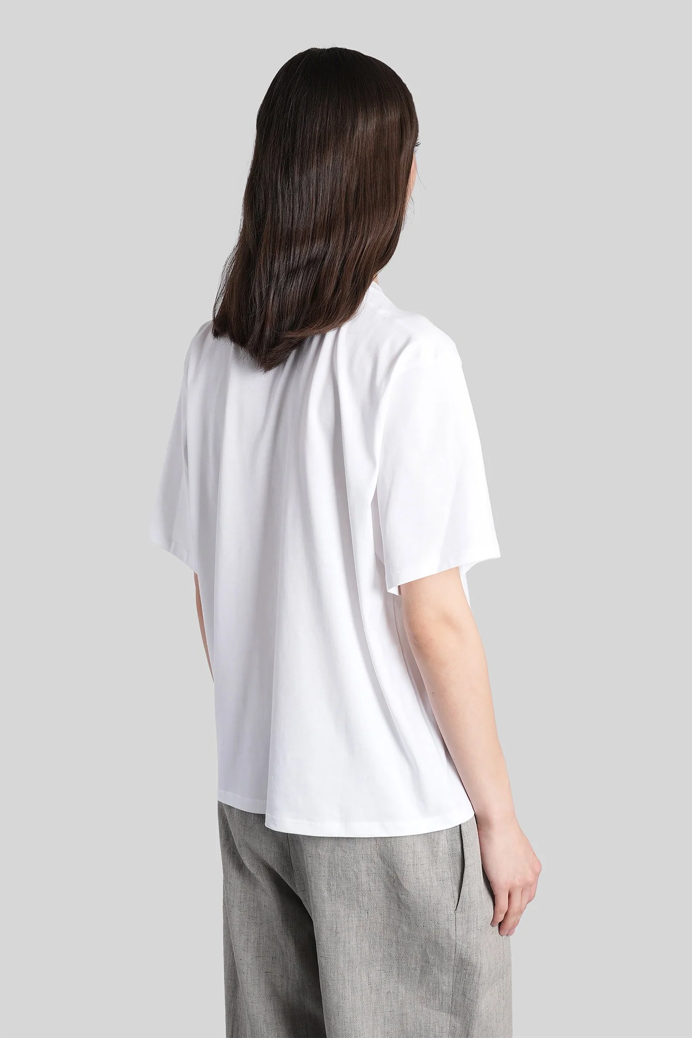 Telanto lds T-Shirt in white cotton - Image 3