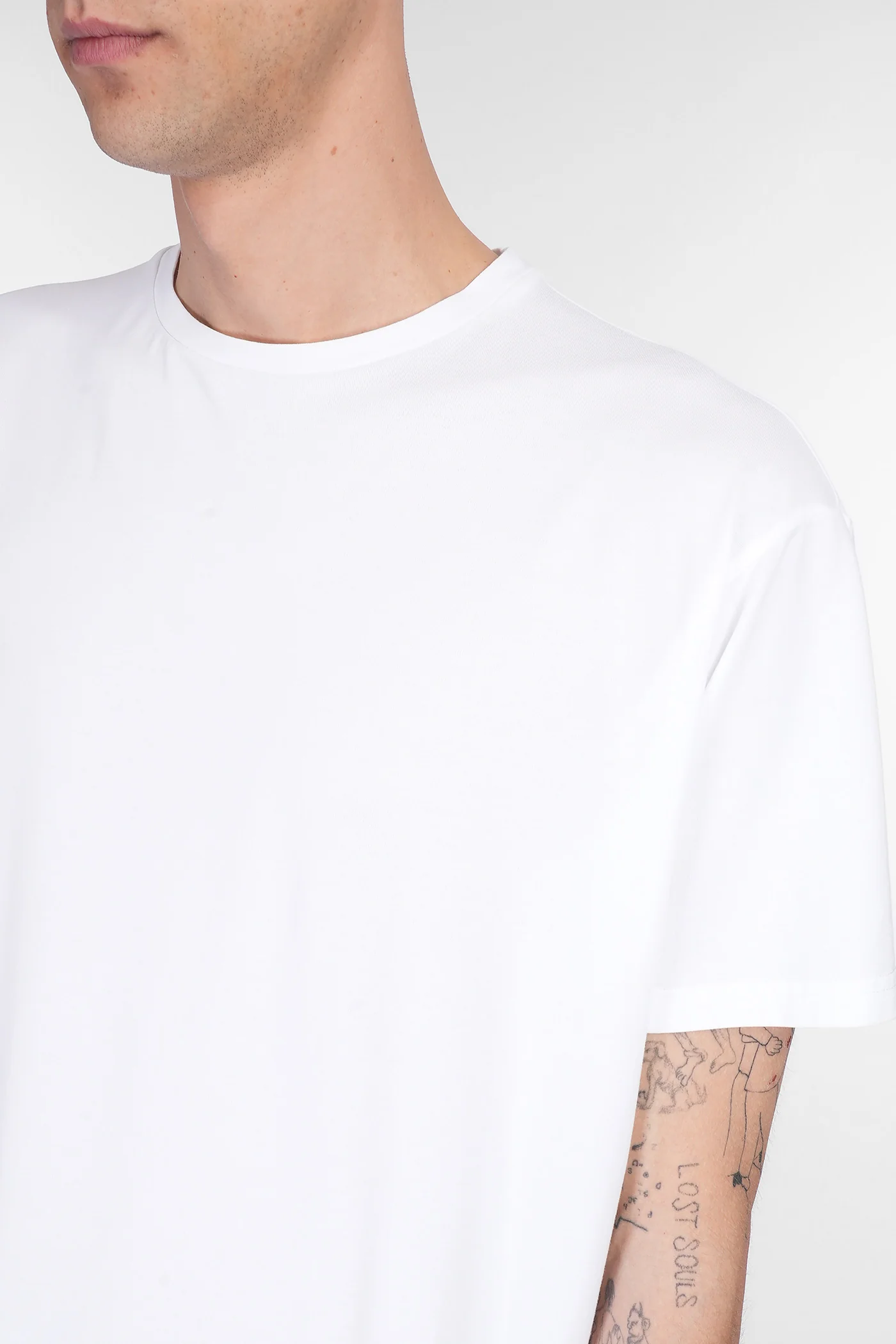 B150 T-Shirt in white cotton - Image 5