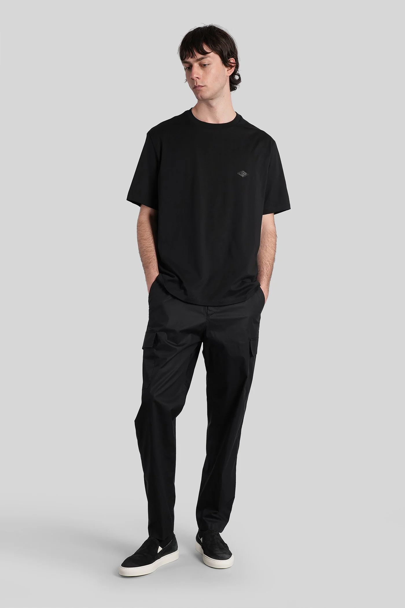 B240 T-Shirt in black cotton - Image 2