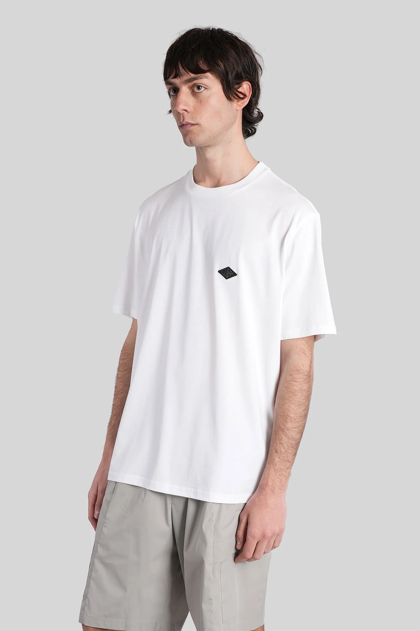 B240 T-Shirt in white cotton - Image 4
