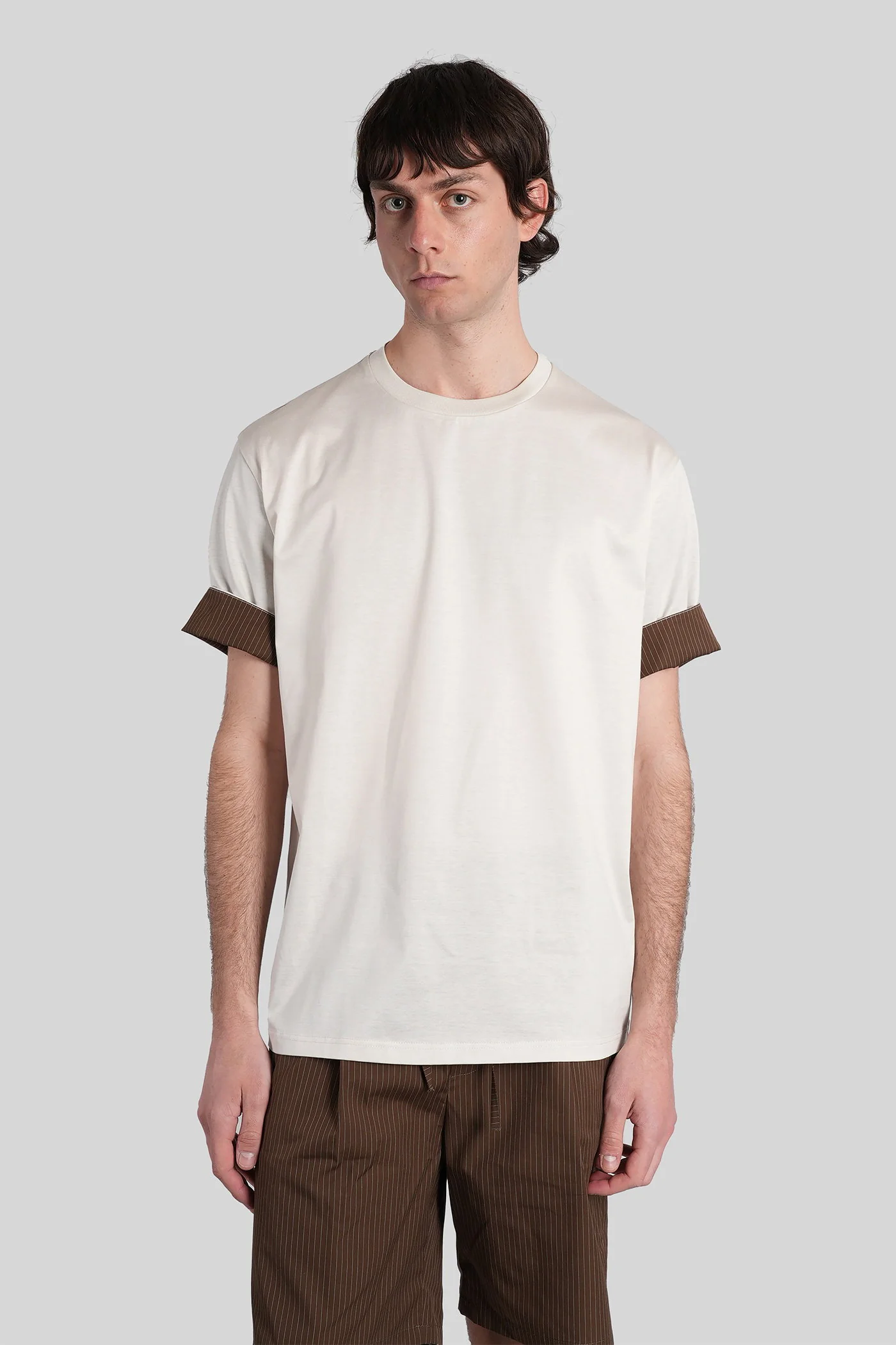 B252 T-Shirt in beige cotton