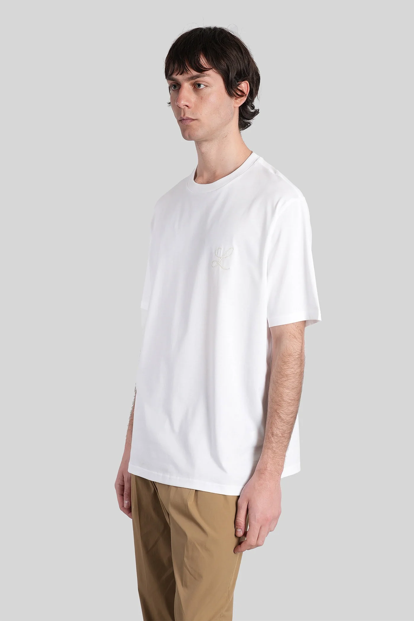 B253 T-Shirt in white cotton - Image 4