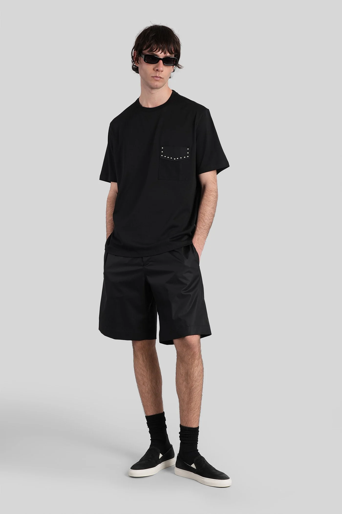 B255 T-Shirt in black cotton - Image 2
