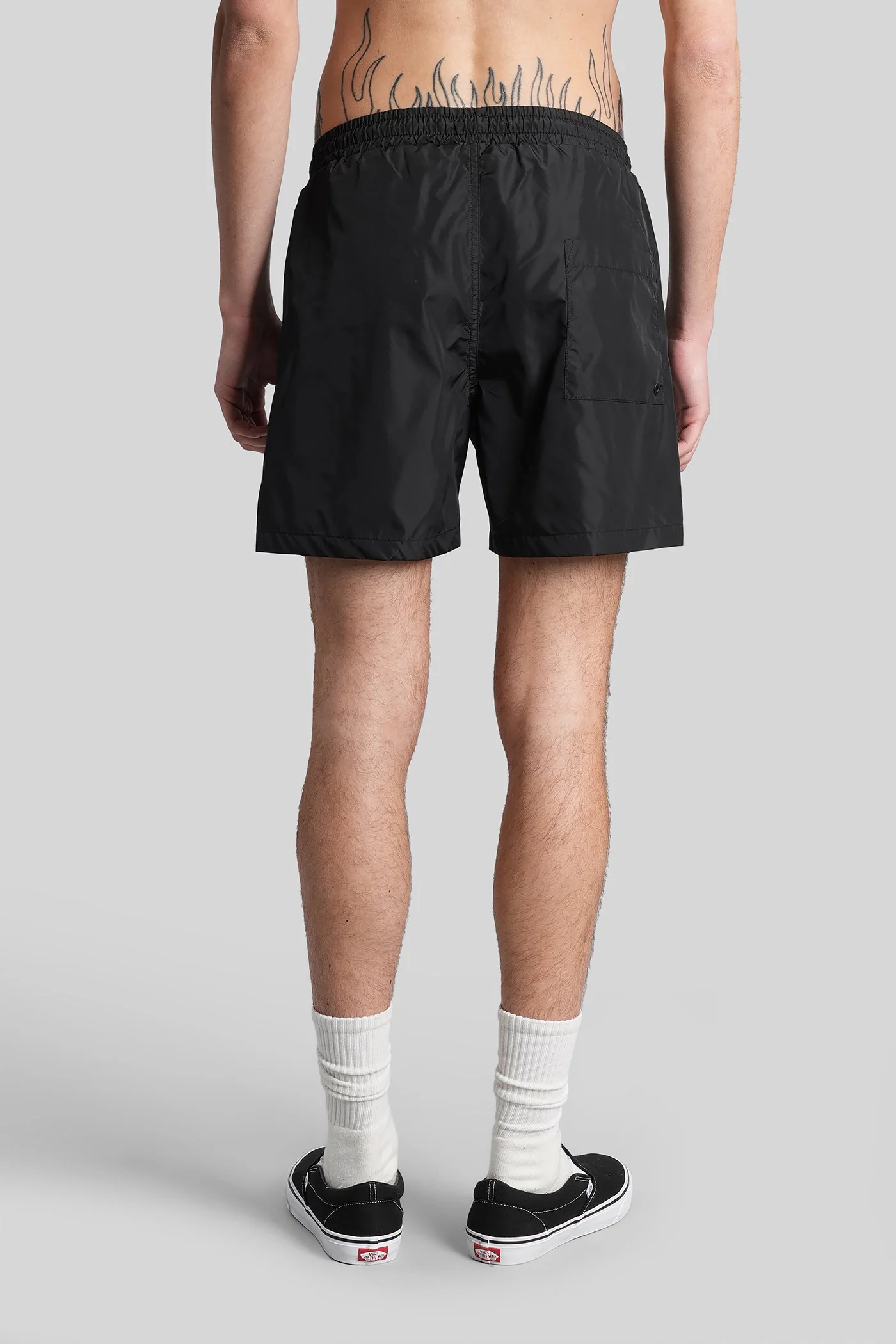 Bw12 Beachwear in black nylon - Image 3