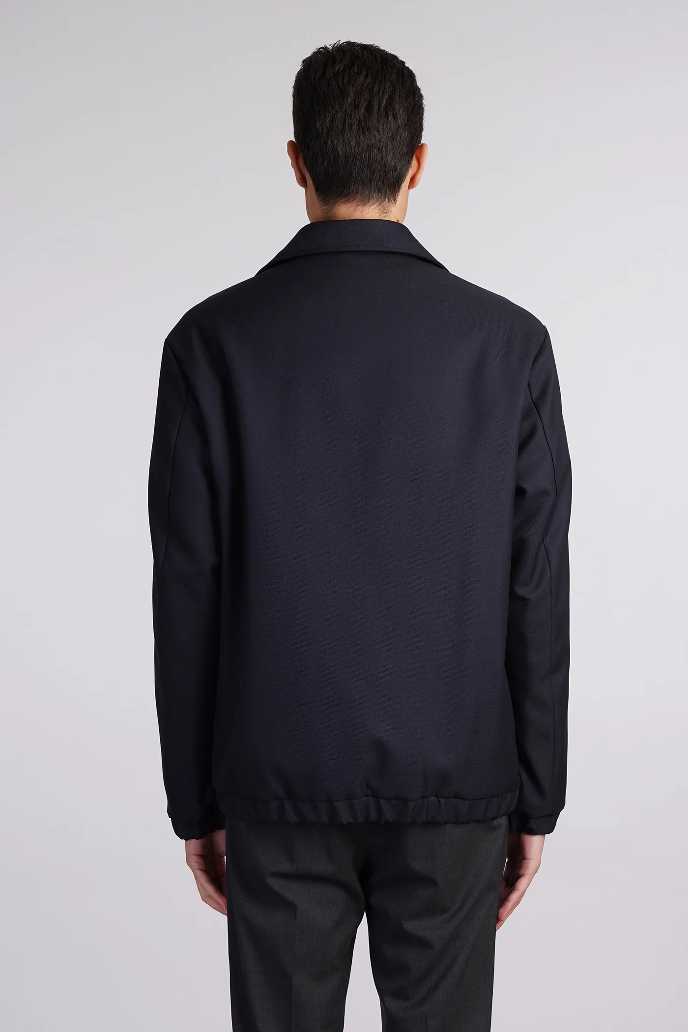Coach jacket Casual jacket in blue wool - Image 3