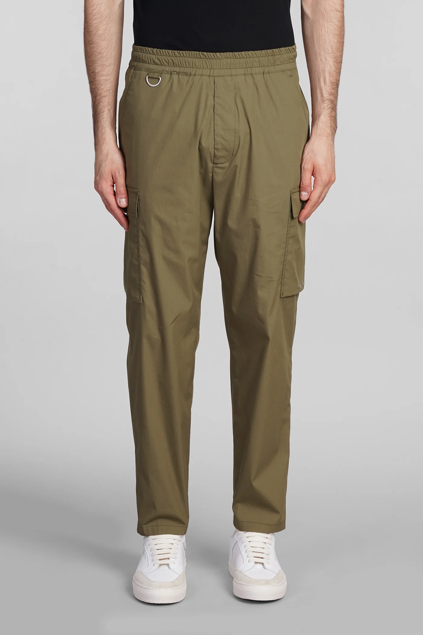 Combo Pants in green cotton
