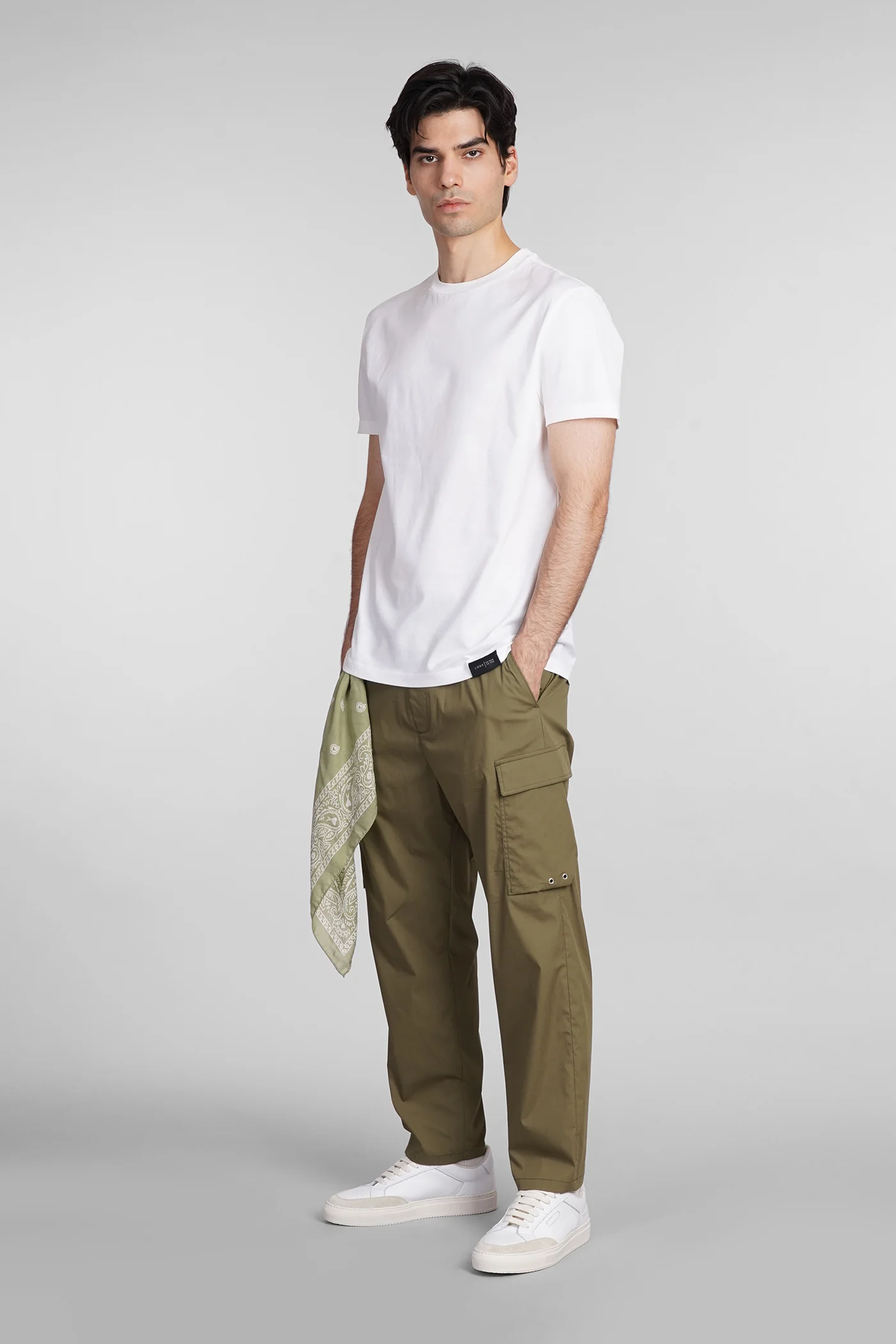Combo Pants in green cotton - Image 2