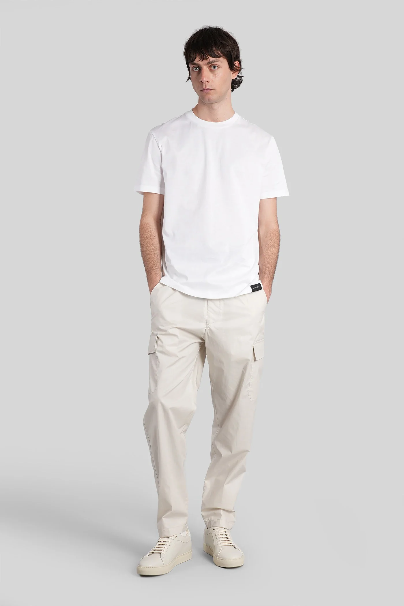Combo Pants in white cotton - Image 2