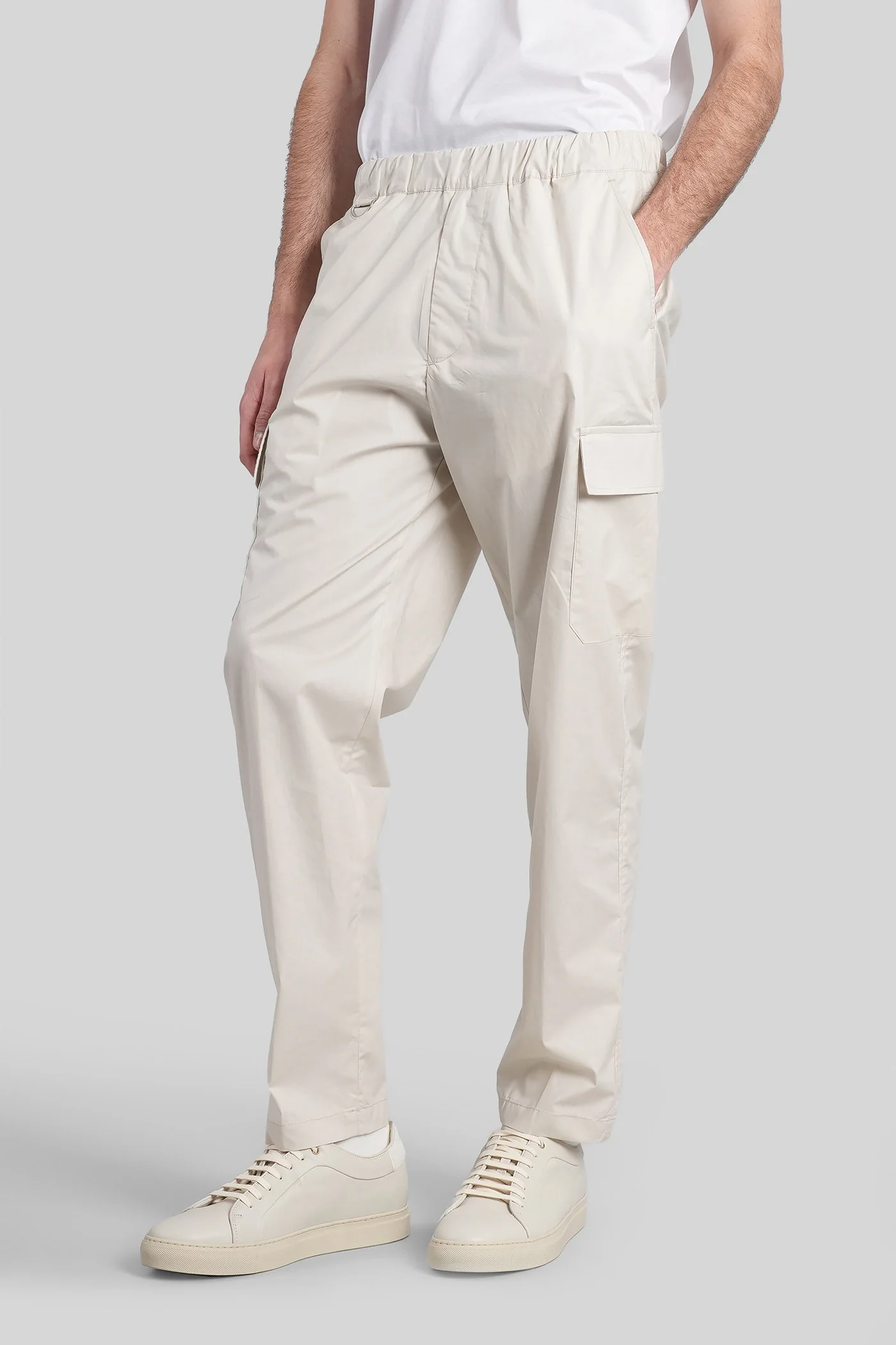 Combo Pants in white cotton - Image 4